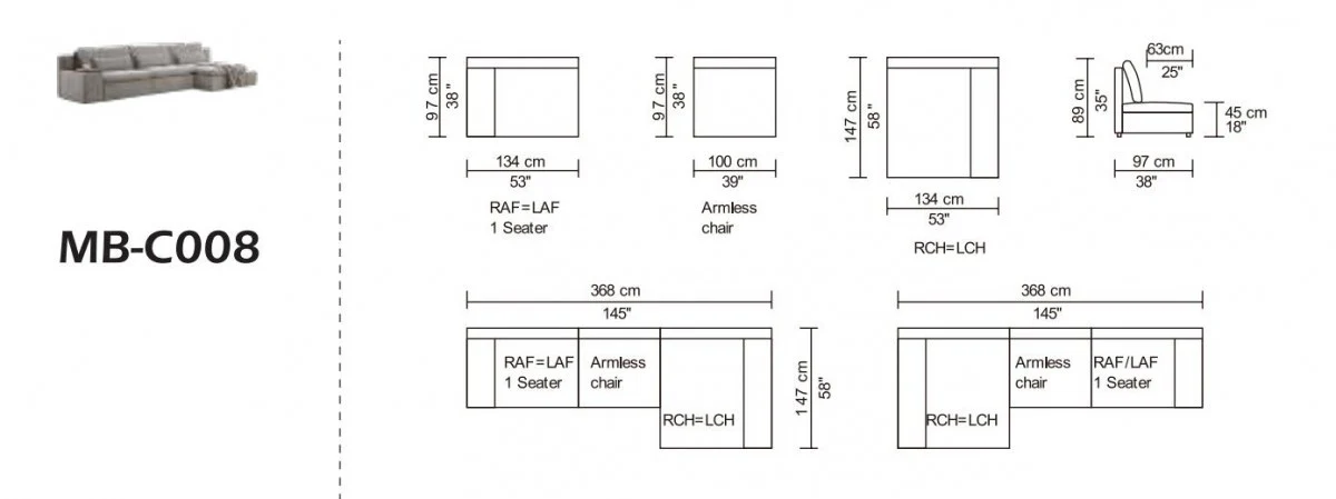 Modern Chic Gray Fabric Modular Sectional Sofa with Storage By Homeroots - Image 4