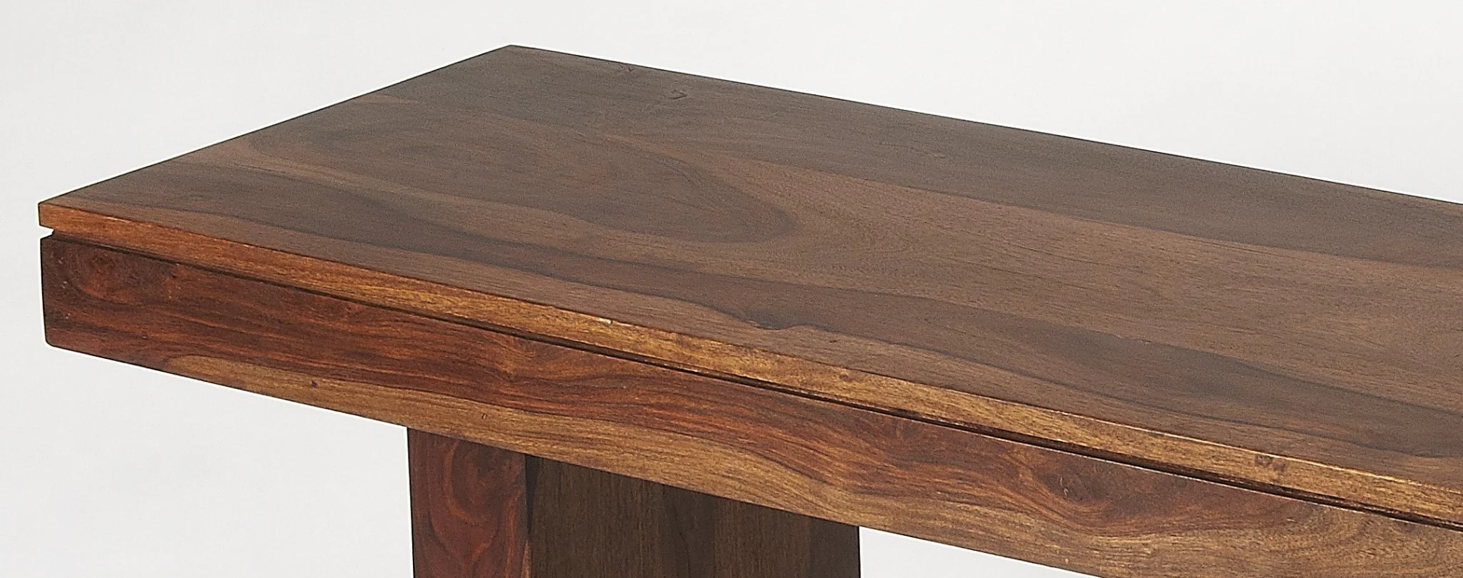 Modern Chunky Solid Wood Bench By Homeroots - Image 5