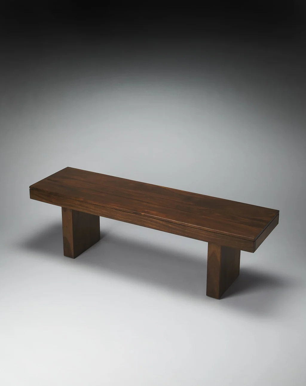 Modern Chunky Solid Wood Bench By Homeroots - Image 6