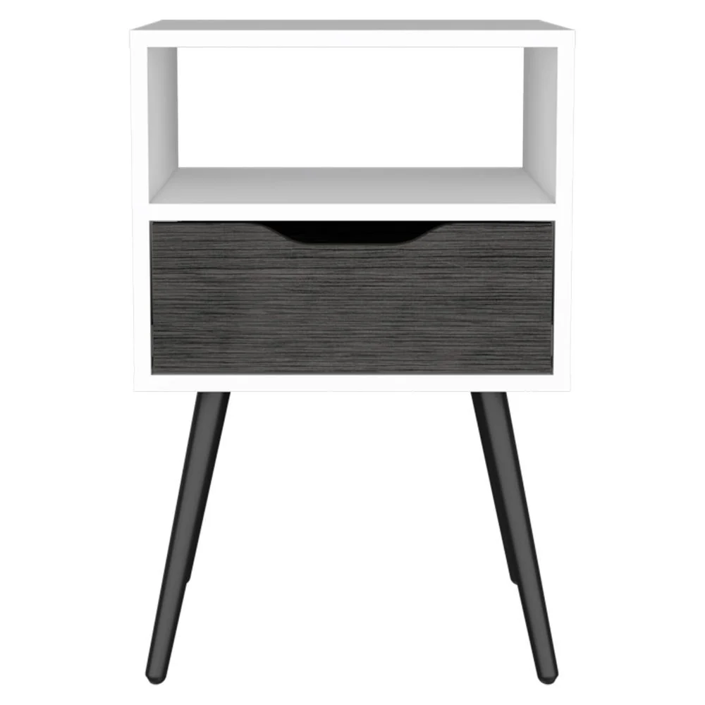 Modern Dark Walnut Bedroom Nightstand By Homeroots - Image 6