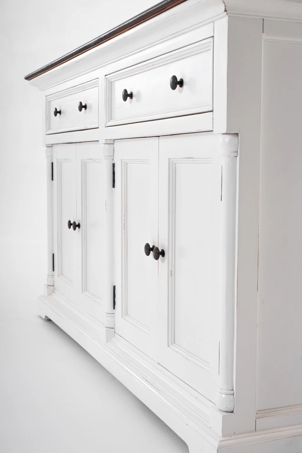 Modern Farm Brown And White Two Door Buffet Server By Homeroots - Image 4