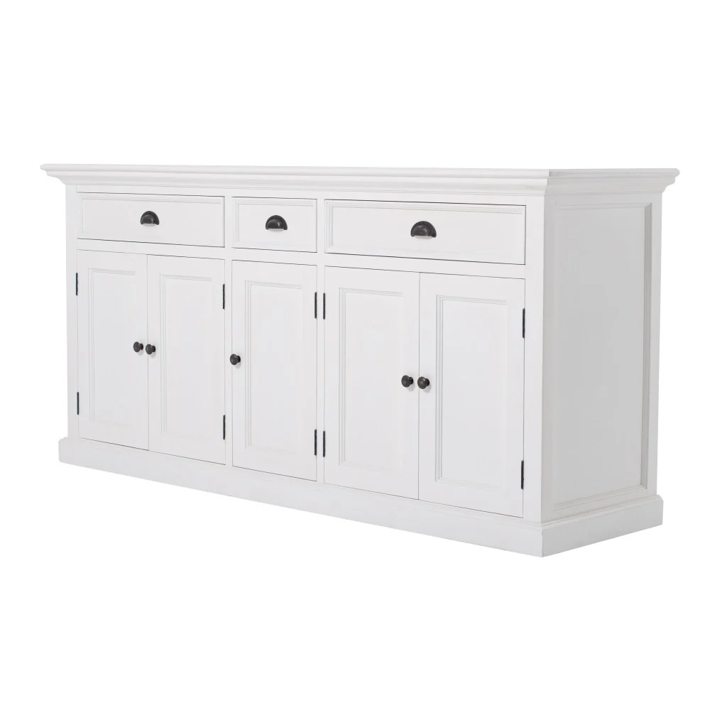 Modern Farm White Buffet Server By Homeroots - Image 2
