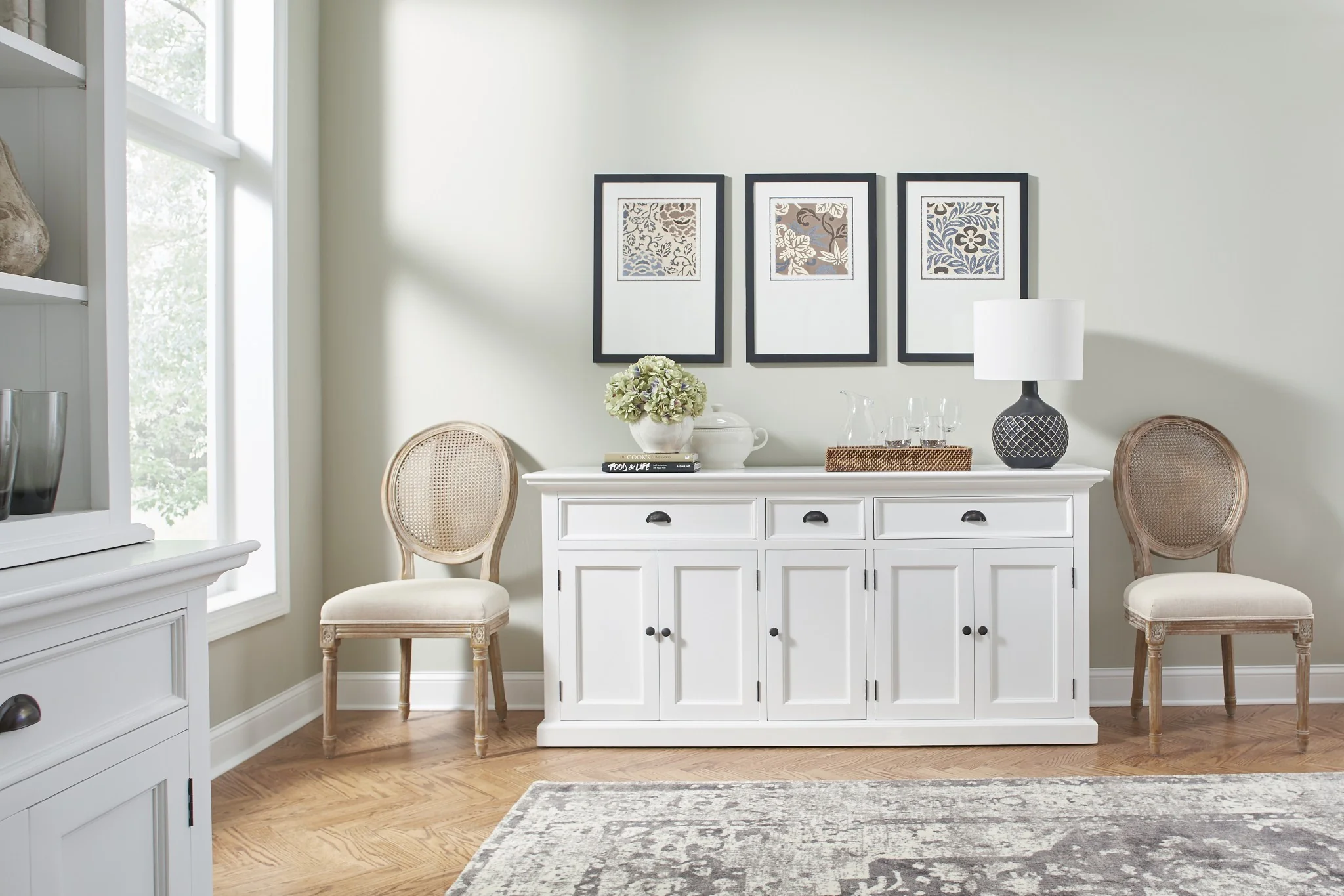 Modern Farm White Buffet Server By Homeroots - Image 8