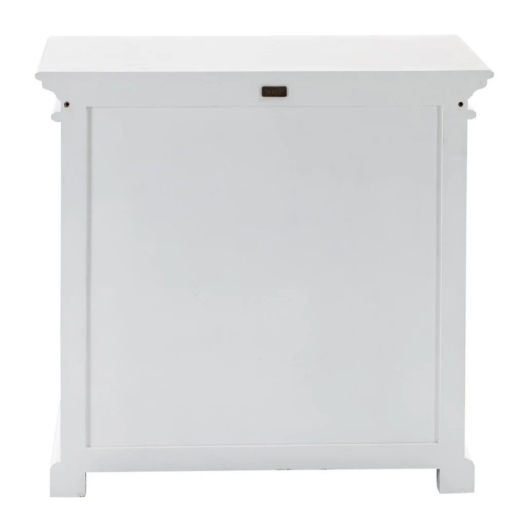 Modern Farm White Glass Door Accent Cabinet By Homeroots - Image 5