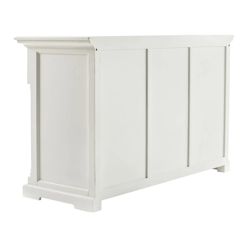 Modern Farm White Three Door Buffet Server By Homeroots - Image 4
