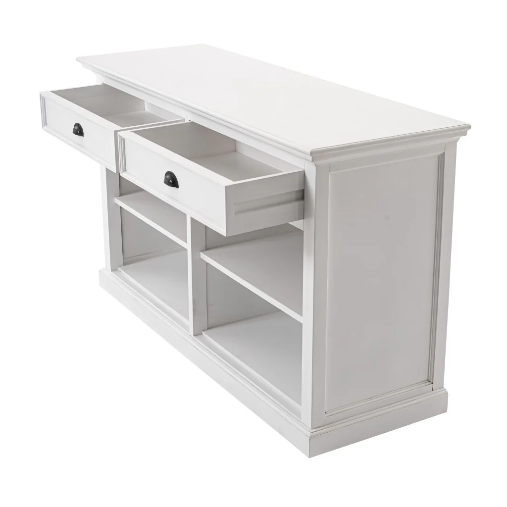 Modern Farm White Two Drawer Buffet Server By Homeroots - Image 3