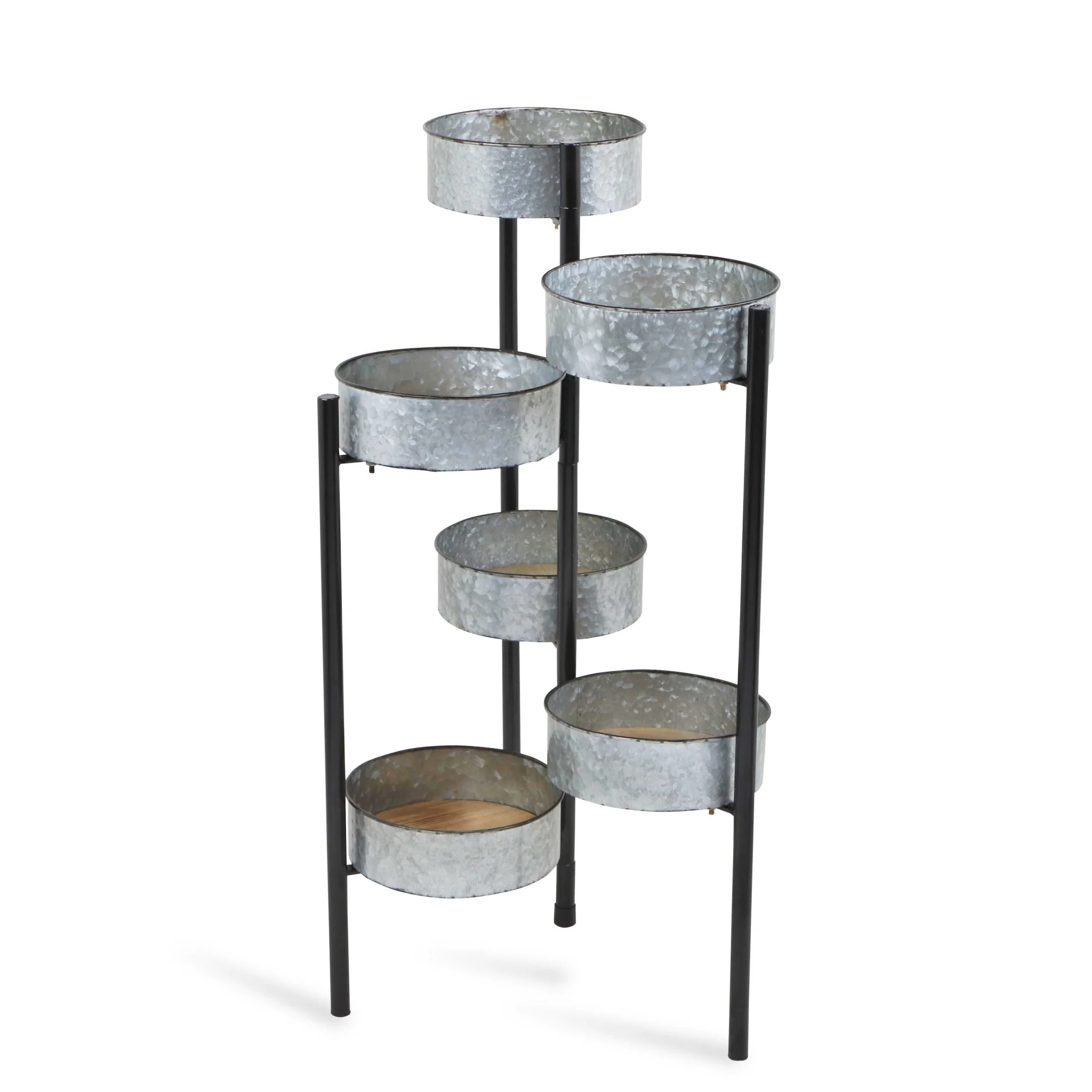Modern Farmhouse 6 Tier Galvanized Metal Plant Stand By Homeroots - Image 2