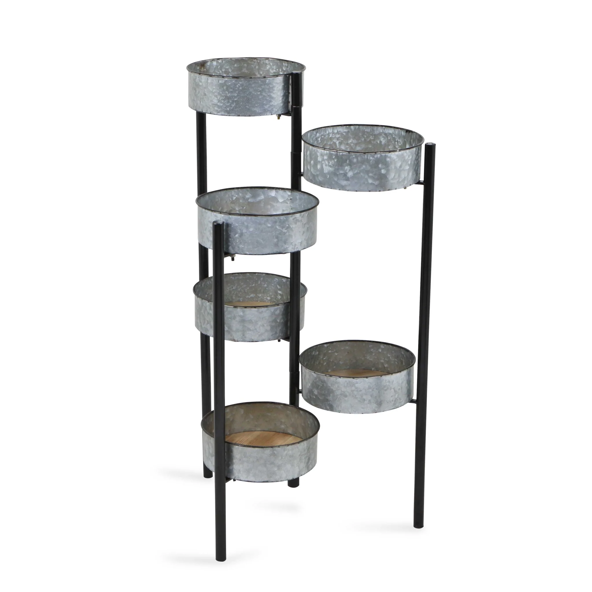 Modern Farmhouse 6 Tier Galvanized Metal Plant Stand By Homeroots - Image 3