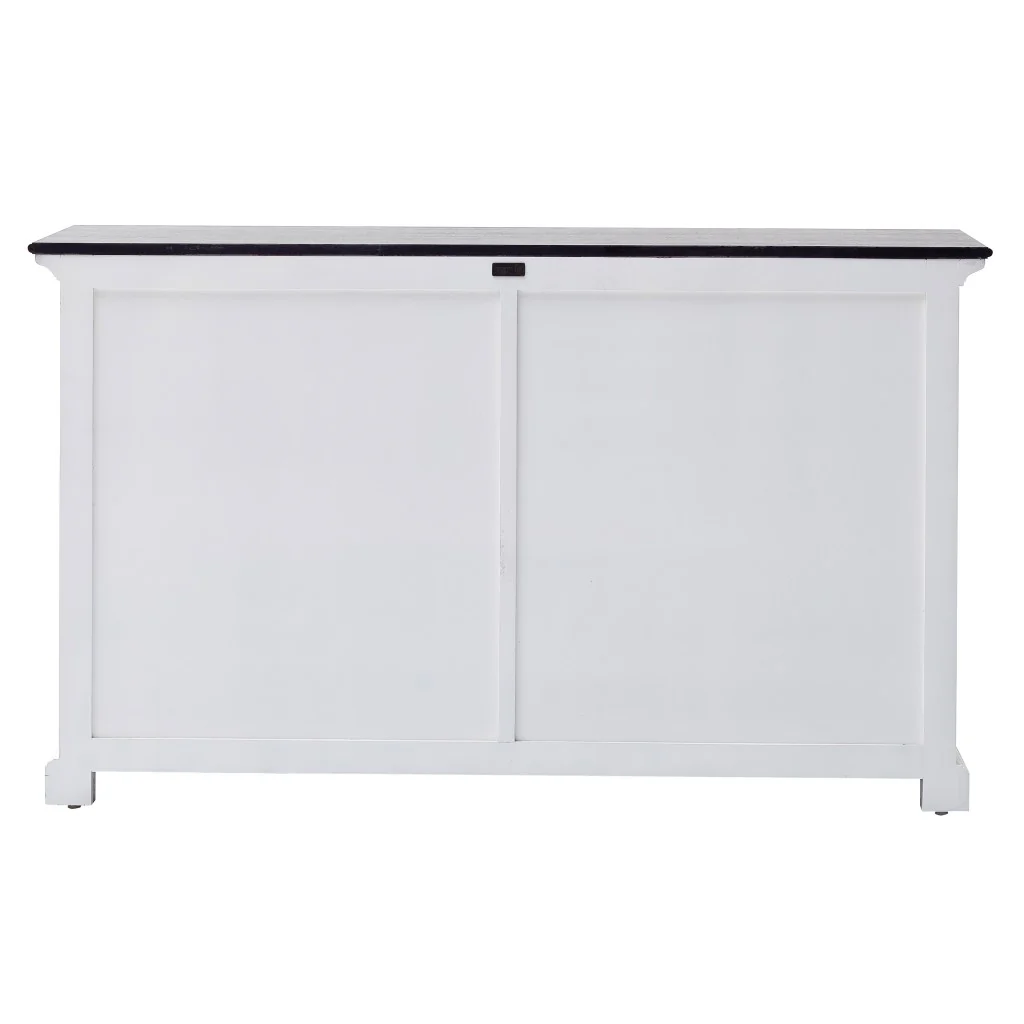 Modern Farmhouse Black And White Buffet Server By Homeroots - Image 5