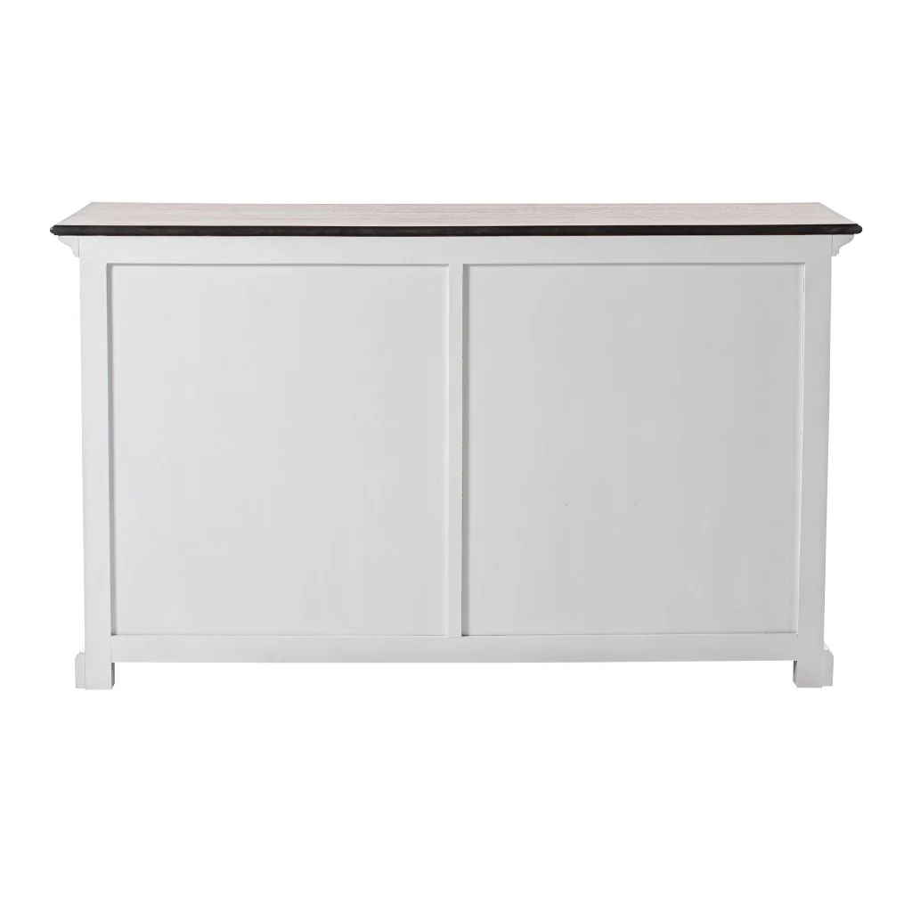 Modern Farmhouse Brown And White Buffet Server By Homeroots - Image 4