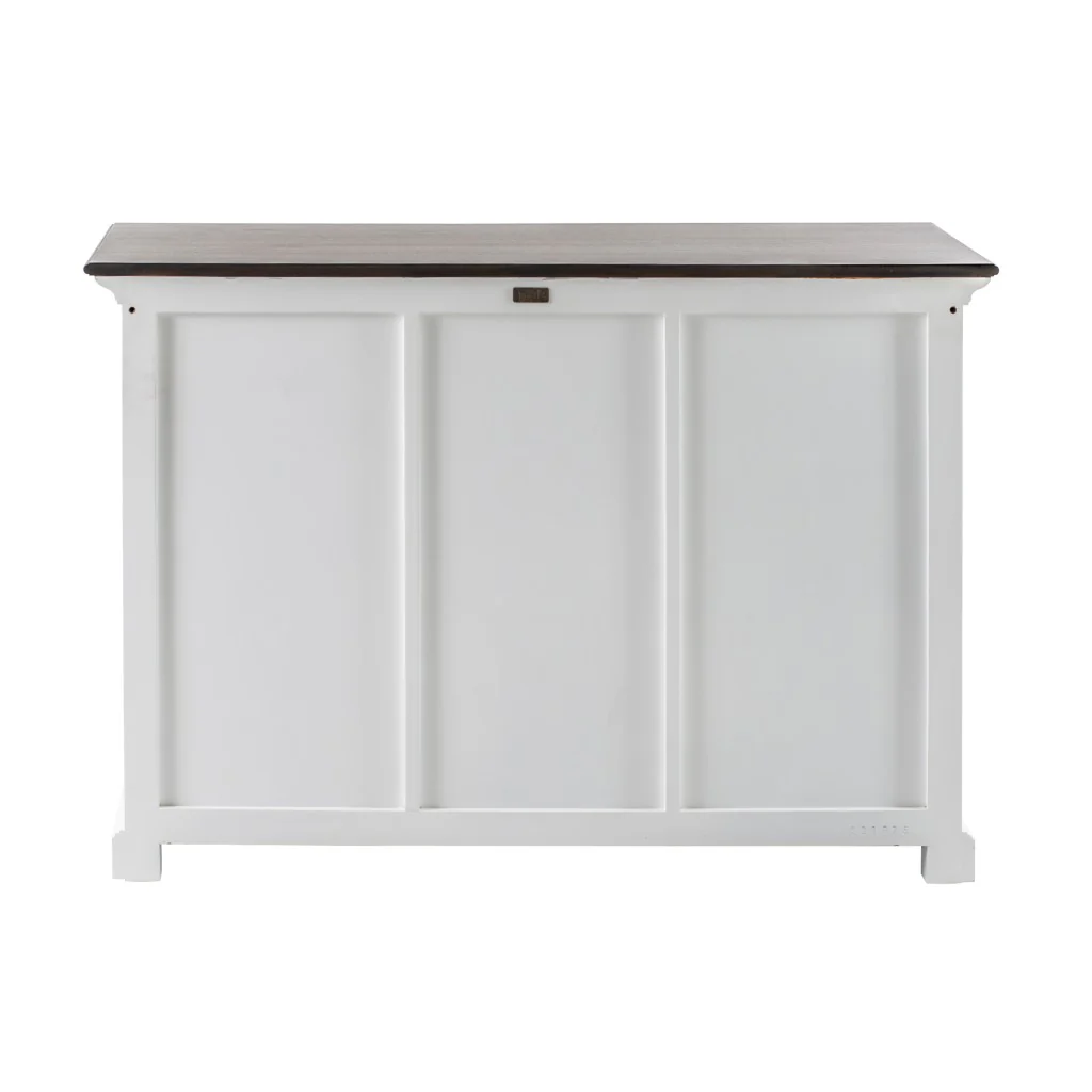Modern Farmhouse Brown And White Large Accent Cabinet By Homeroots - Image 5