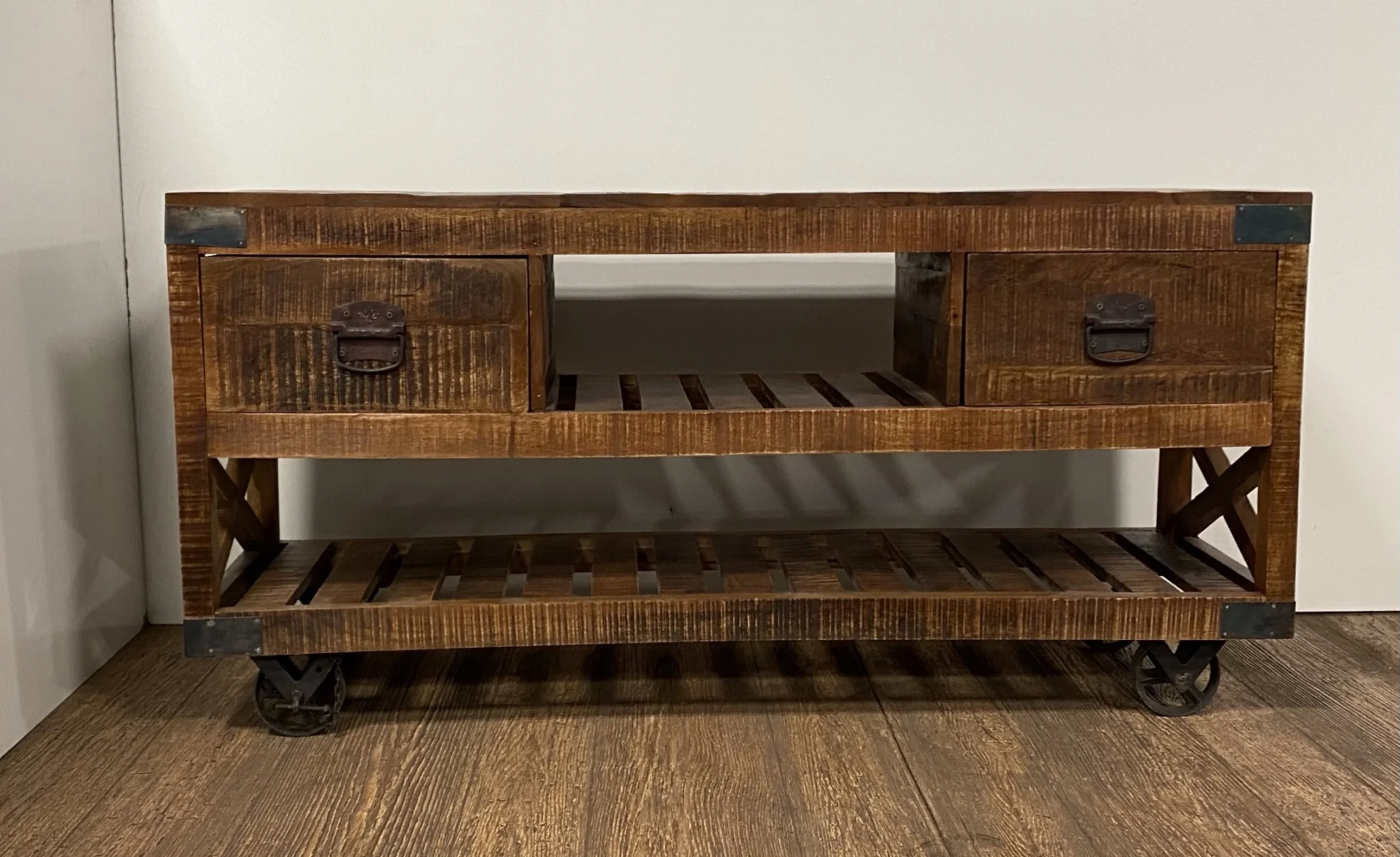 Modern Farmhouse Console Buffet Cabinet By Homeroots - Image 2