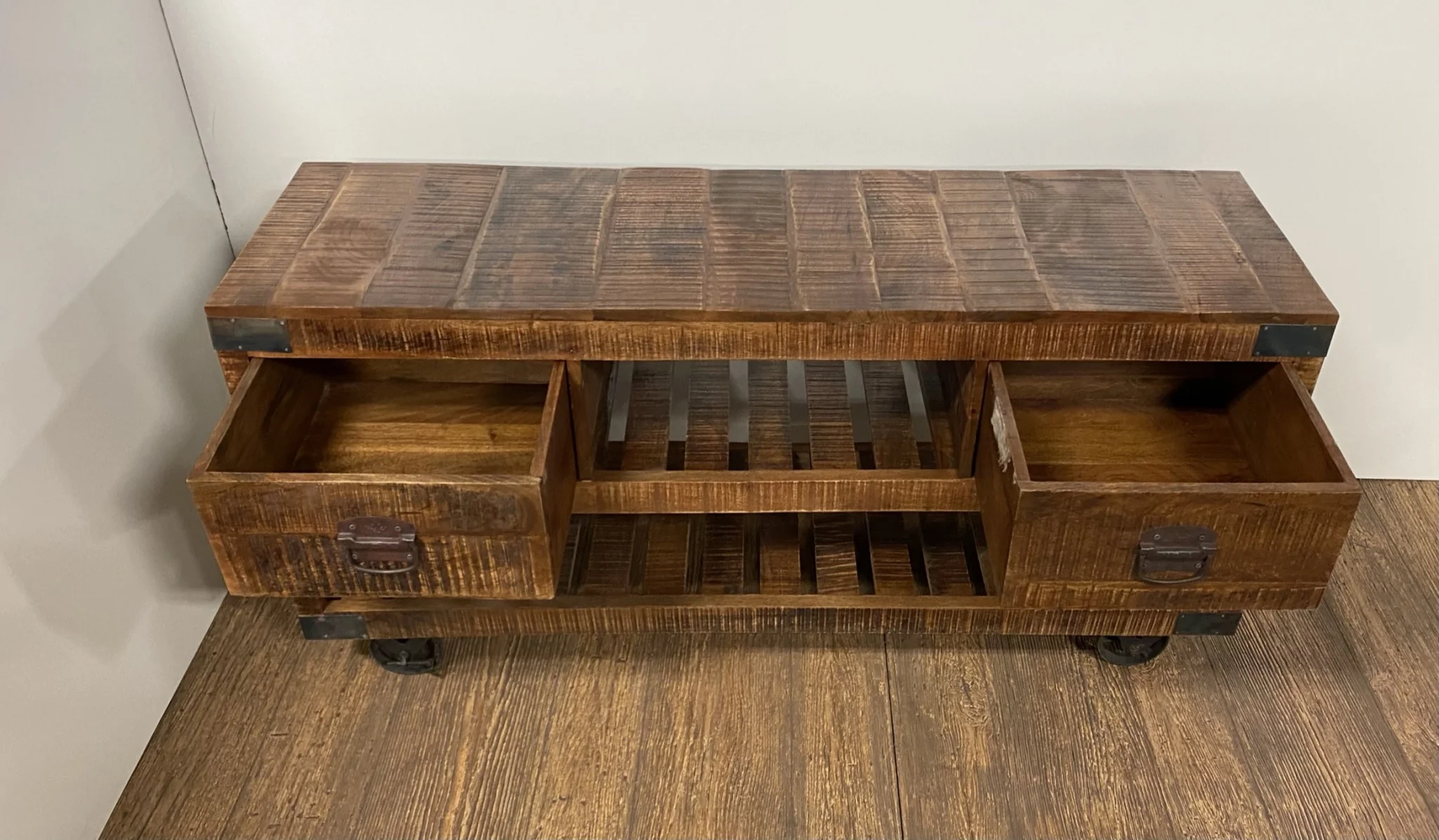 Modern Farmhouse Console Buffet Cabinet By Homeroots - Image 3