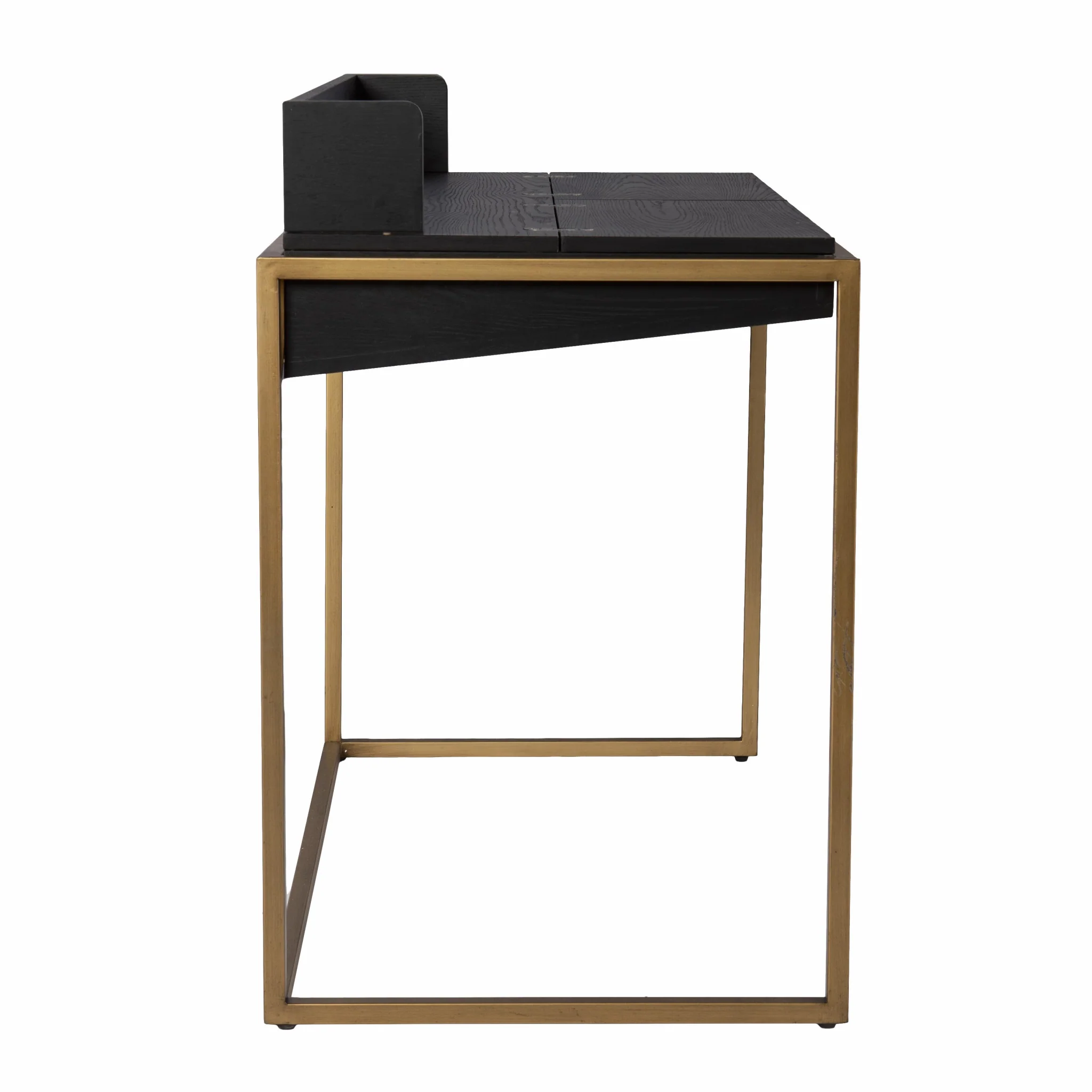 Modern Farmhouse Maple and Black Lift Top Adjustable Desk By Homeroots - Image 5