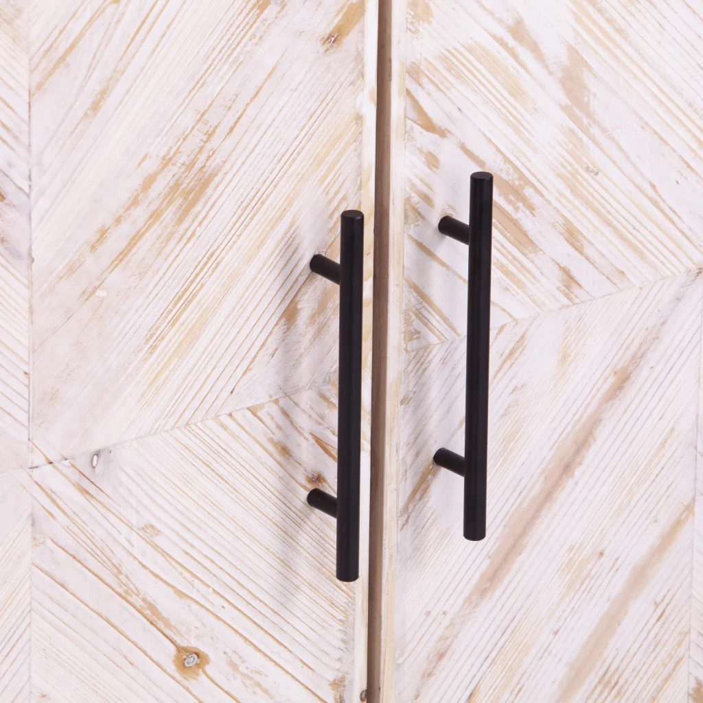 Modern Farmhouse Rustic Natural Accent Storage Cabinet By Homeroots - Image 9