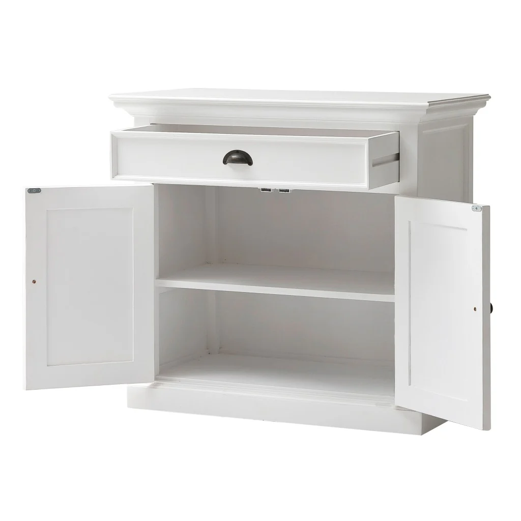 Modern Farmhouse White Accent Cabinet By Homeroots - Image 3
