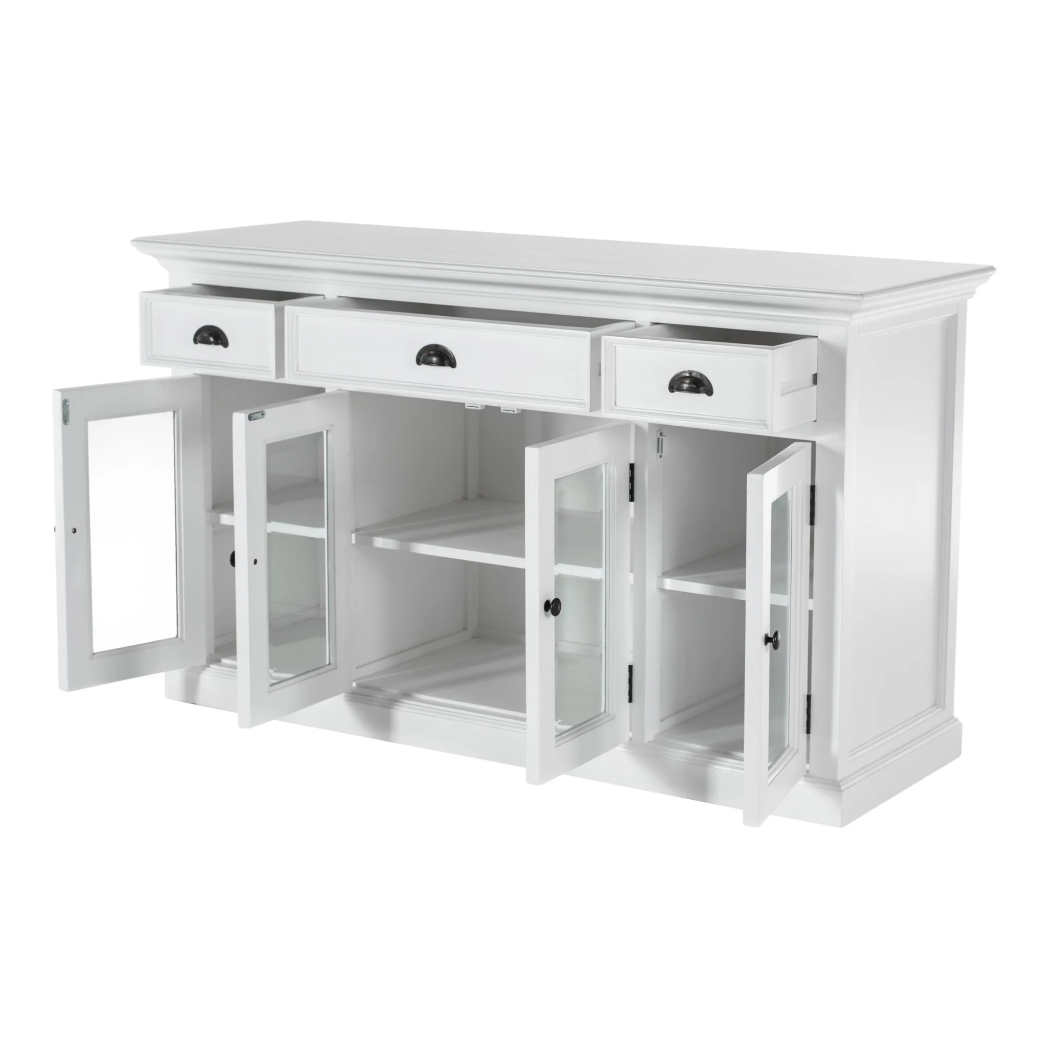 Modern Farmhouse White Buffet Server By Homeroots - 397836 - Image 4