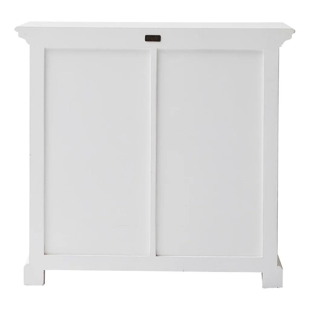 Modern Farmhouse White Medium Accent Cabinet With Baskets By Homeroots - Image 5