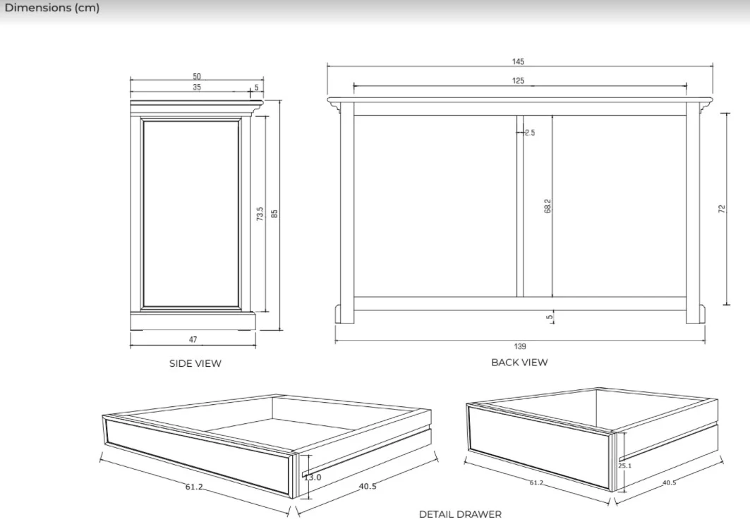 Modern Farmhouse White Six Drawer Dresser By Homeroots - Image 8