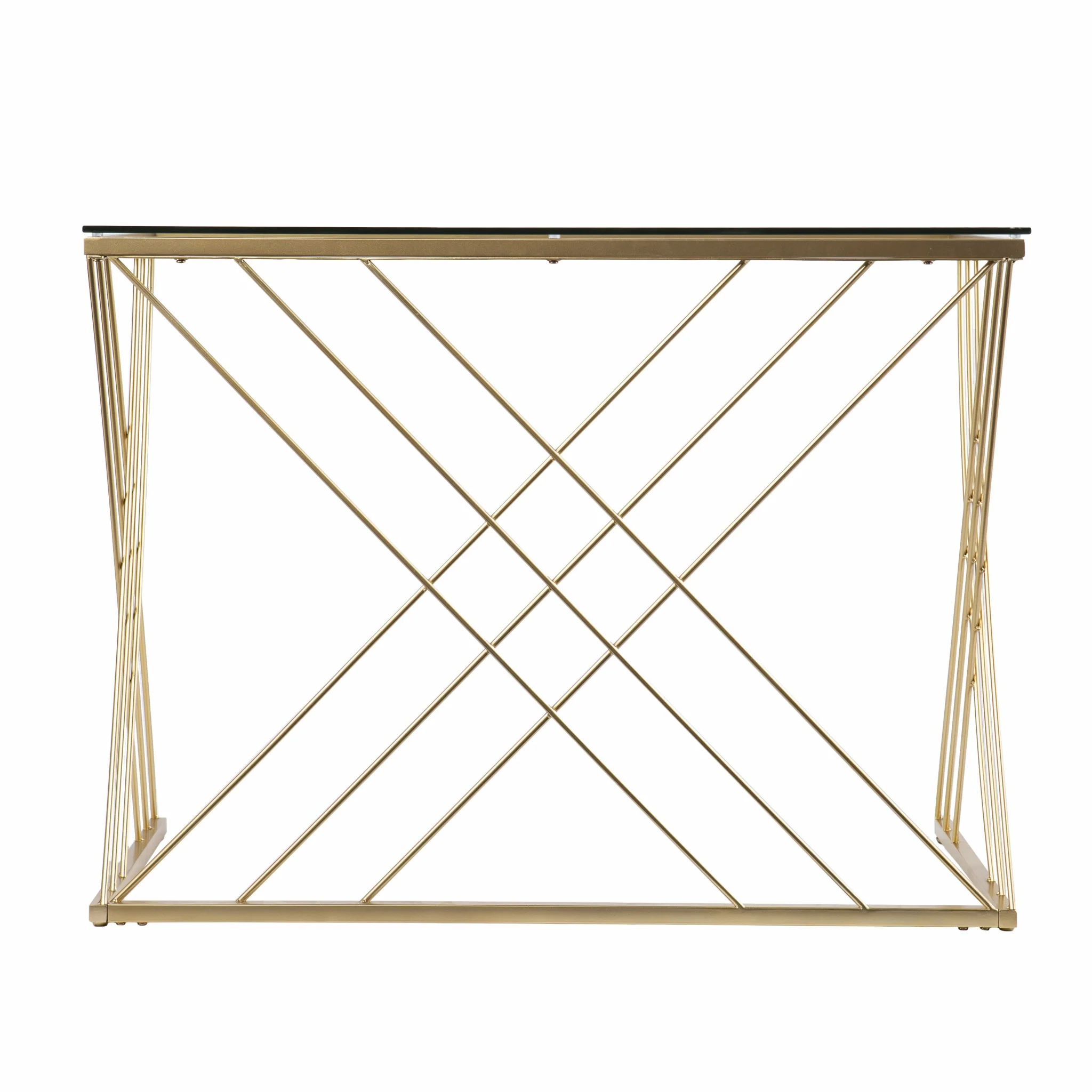 Modern Glass Top Desk By Homeroots - Image 6