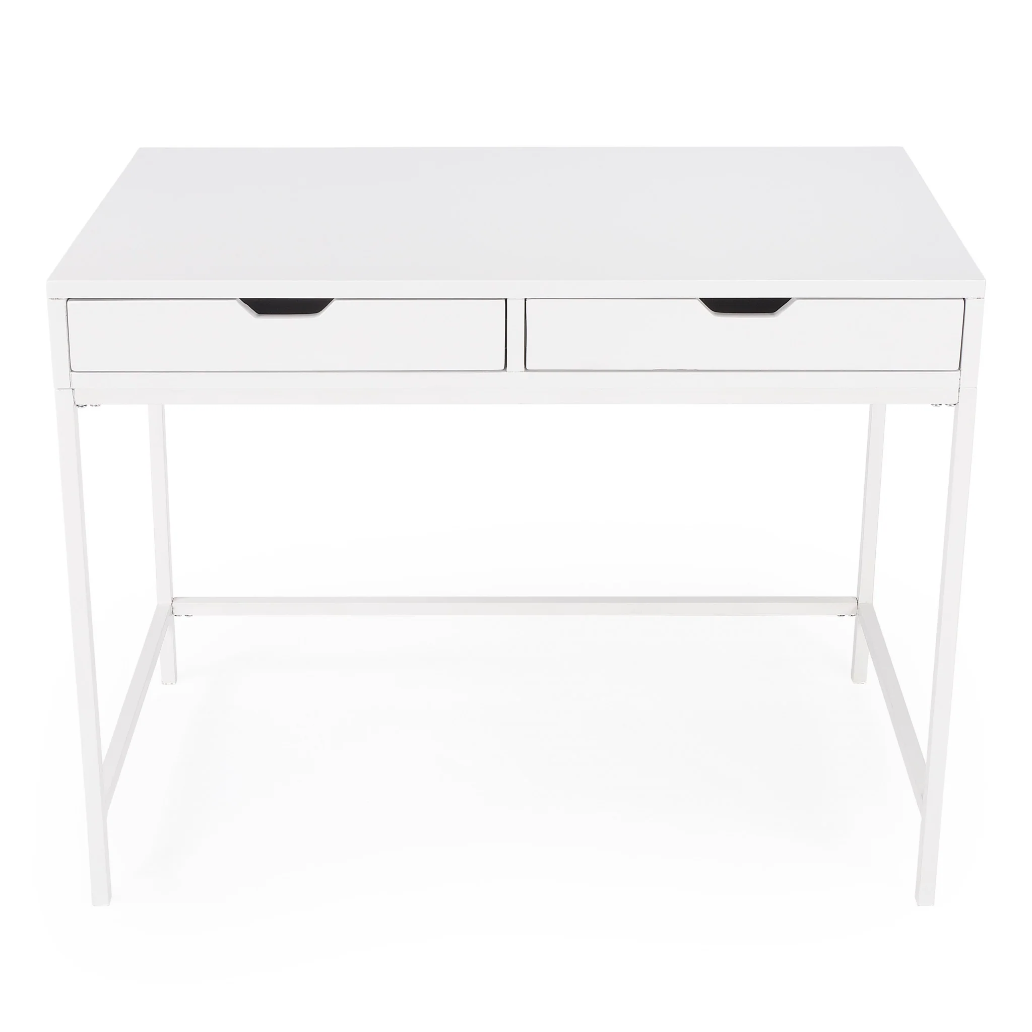 Modern Glossy White Desk By Homeroots - Image 3