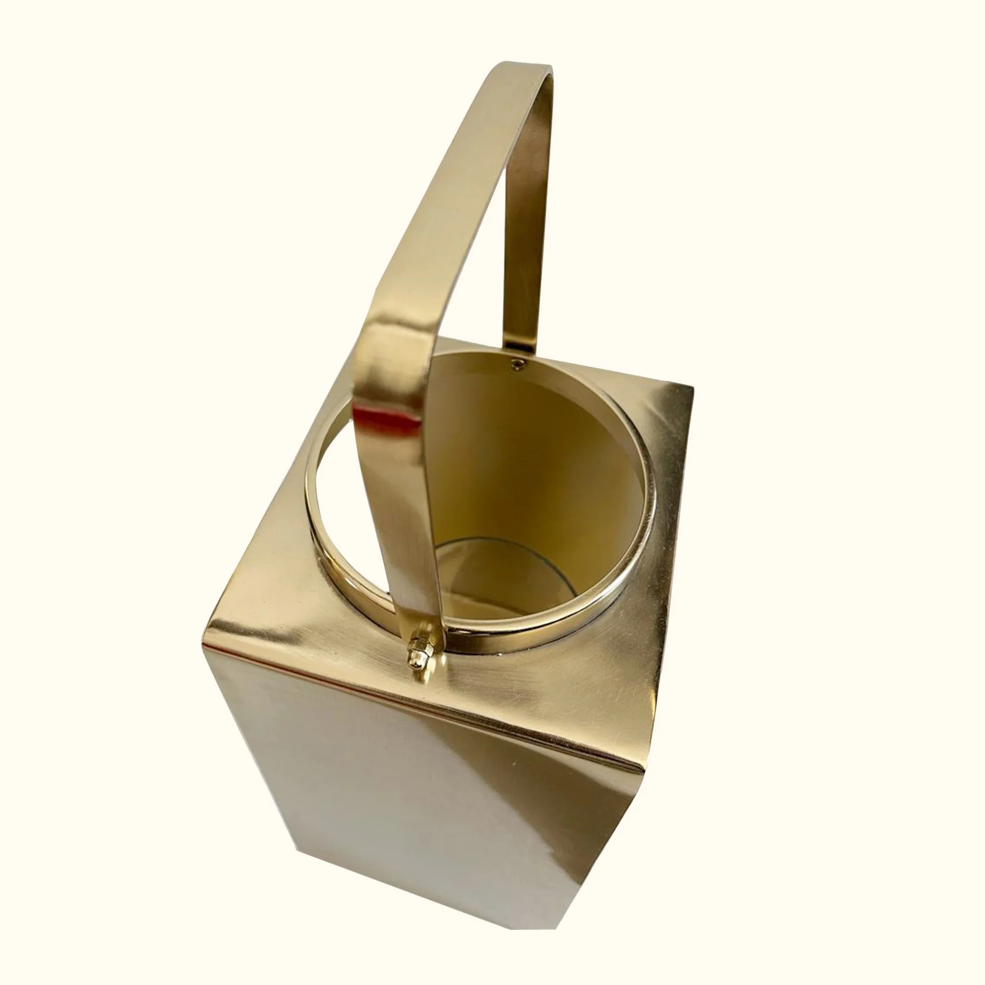 Modern Gold and Glass Candle Holder By Homeroots - Image 2