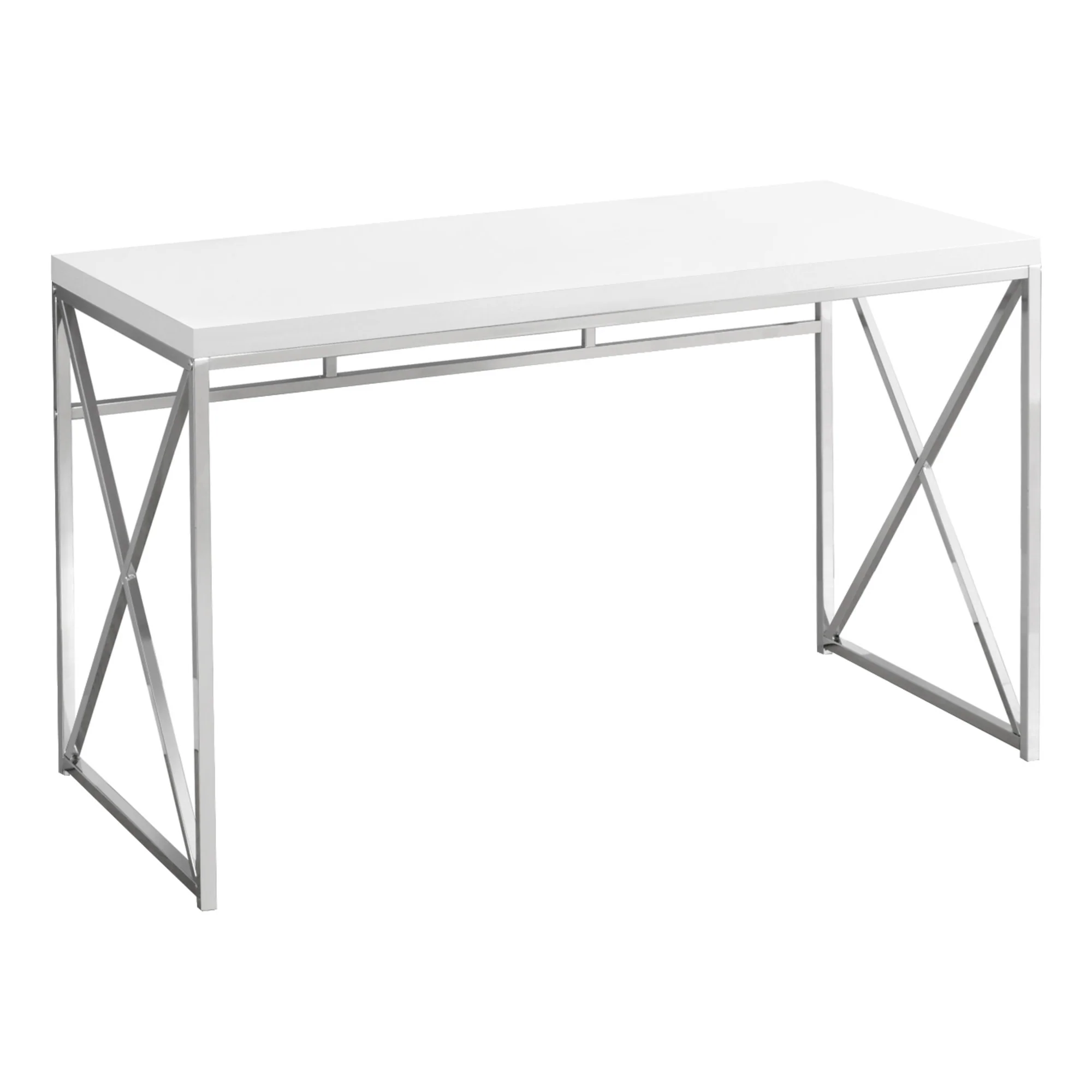 Modern Gold and Walnut Finish Computer Desk By Homeroots - Image 11