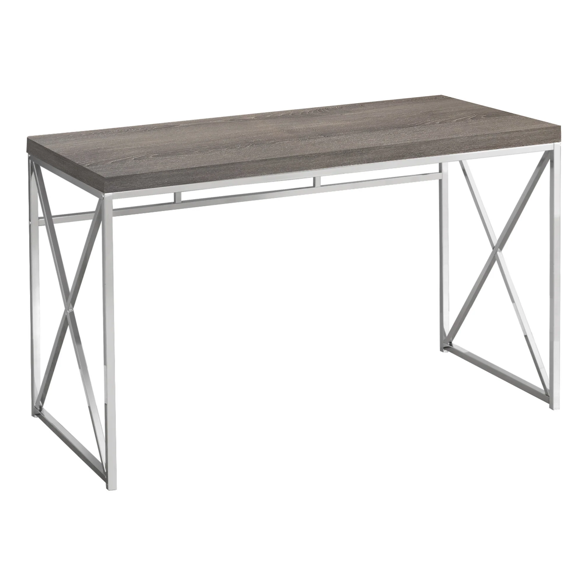 Modern Gold and Walnut Finish Computer Desk By Homeroots - Image 6