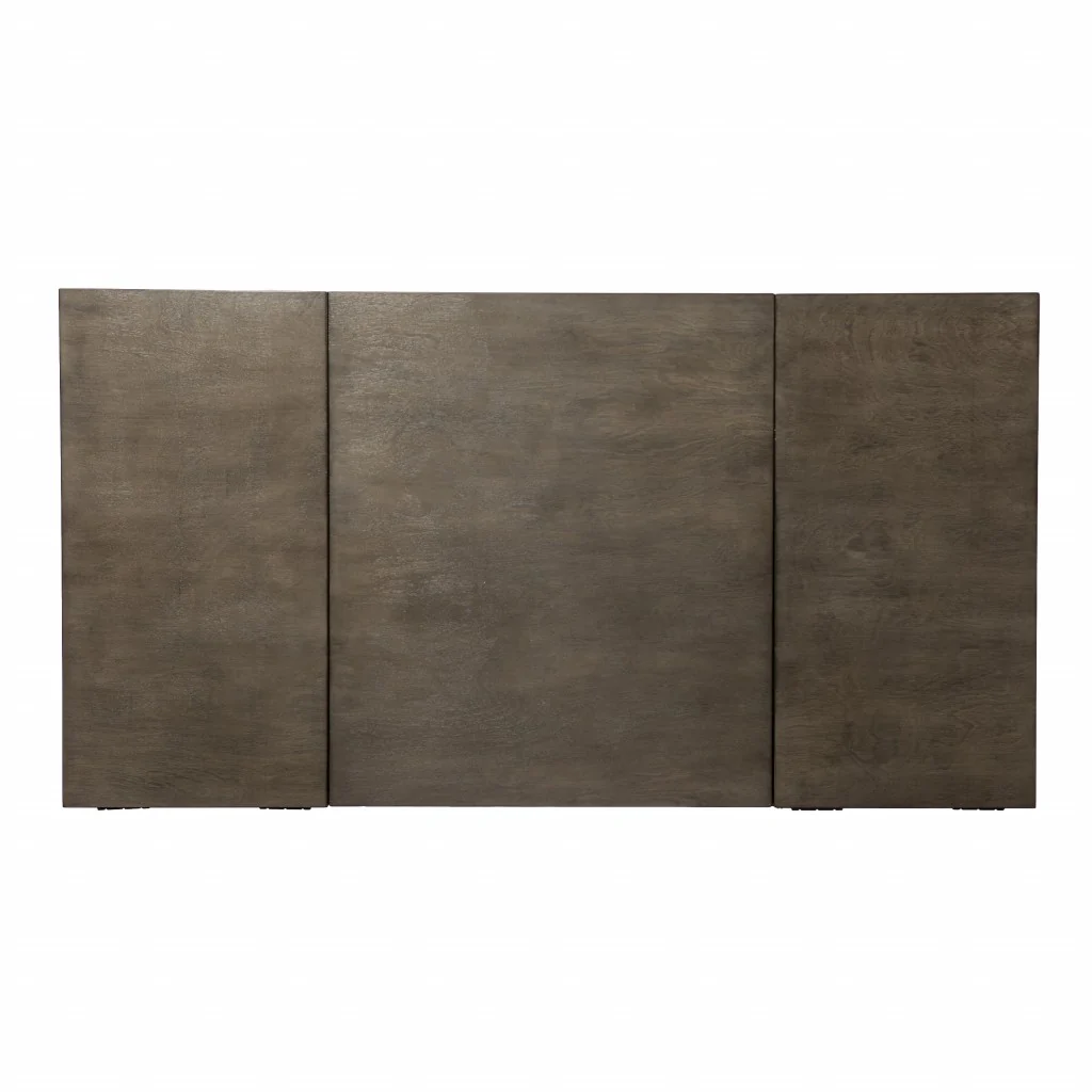 Modern Gray and Gold Writing Desk with Storage By Homeroots - Image 8