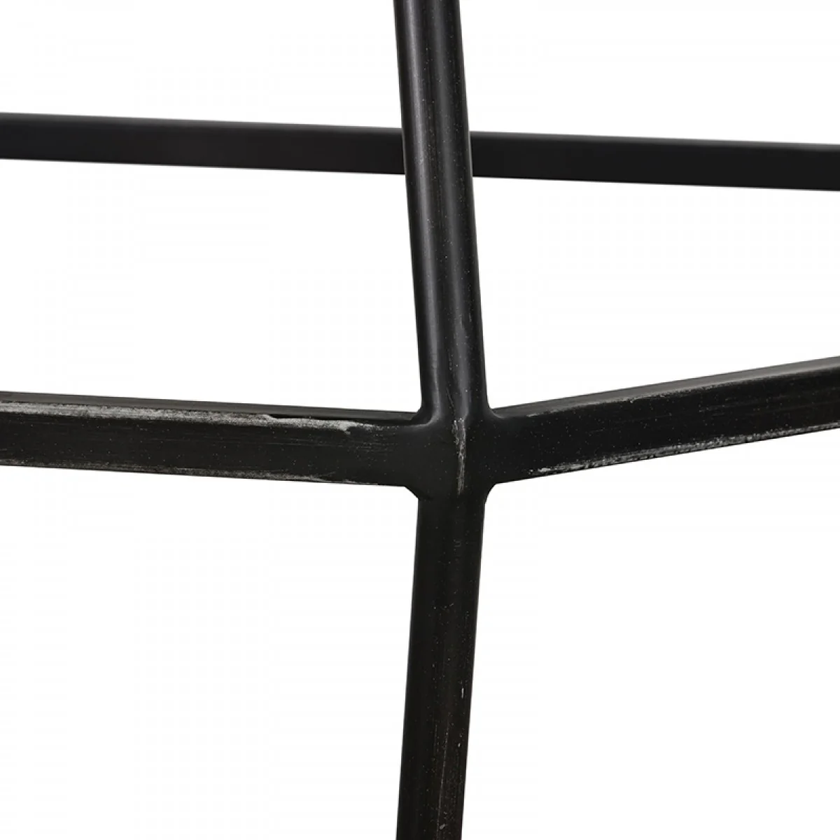 Modern Gray Concrete and Black Metal Hexagonal End Table By Homeroots - Image 8