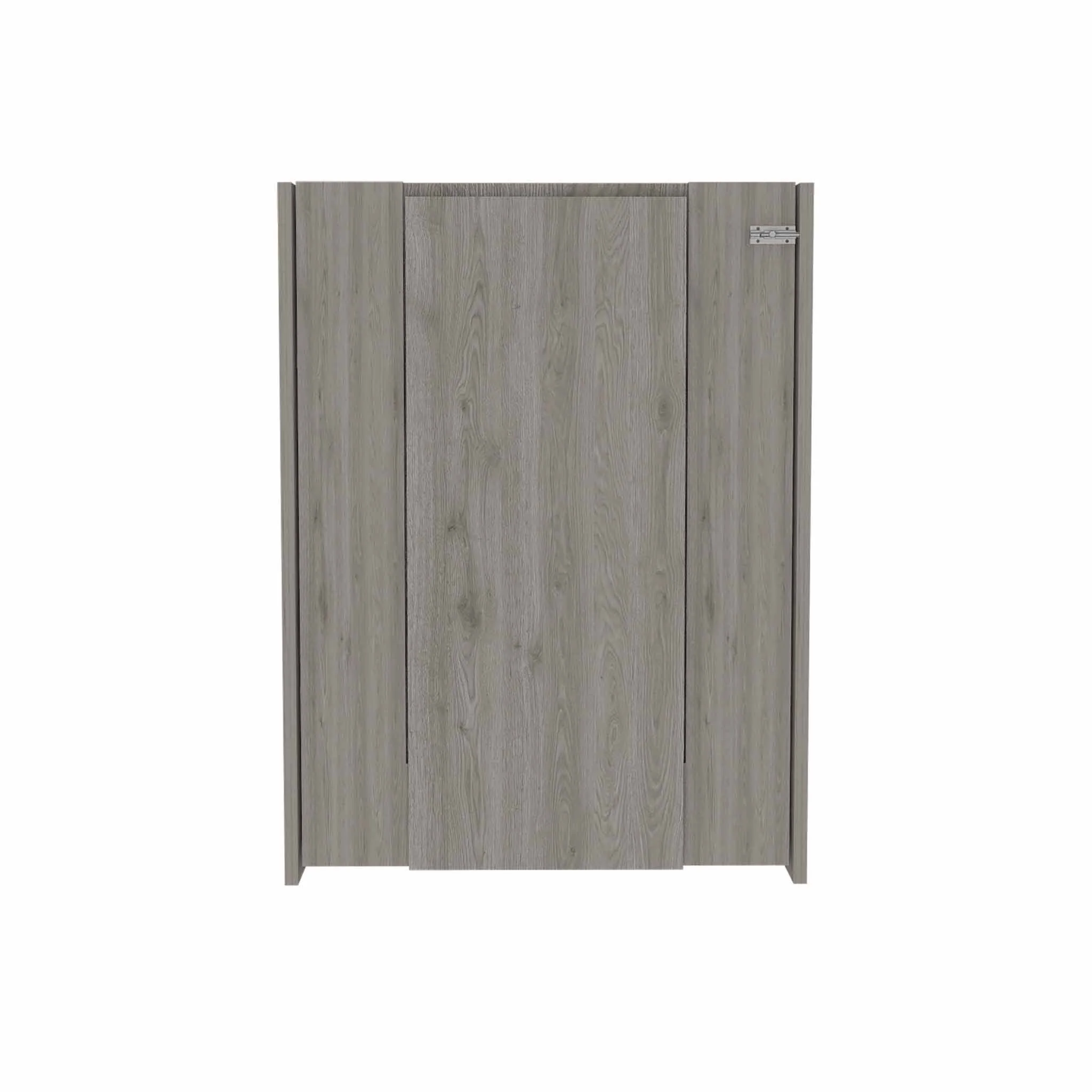 Modern Gray Retractable Desk or Bar Cabinet By Homeroots - Image 5