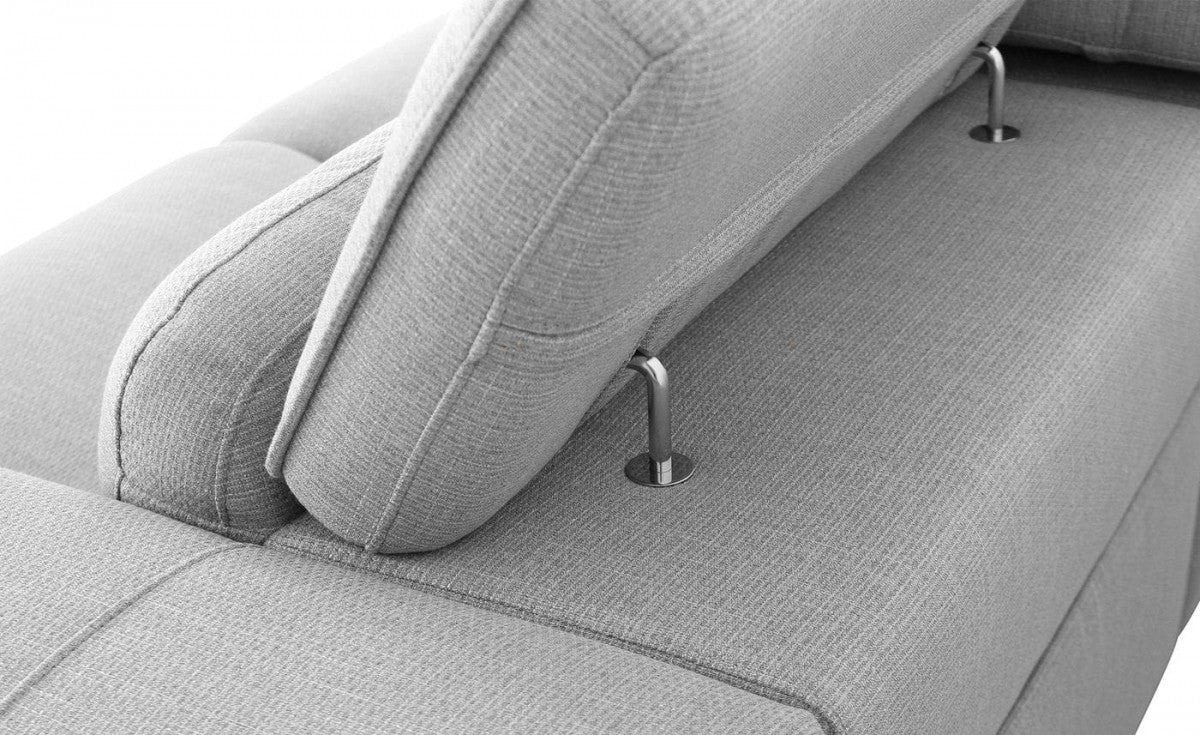 Modern Grey 84" Double Recliner Loveseat By Homeroots - Image 6