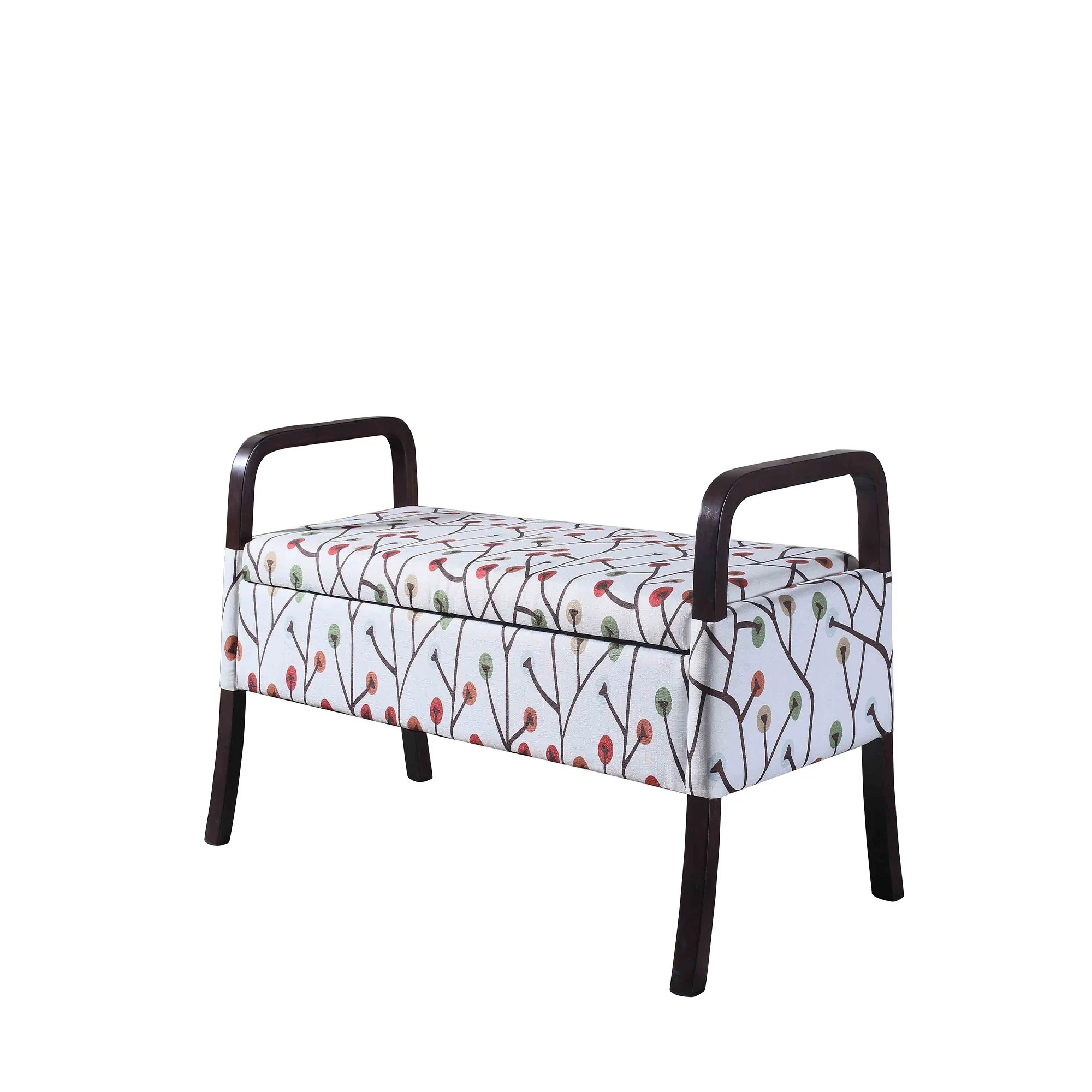 Modern Harvest Neutrals Wooden Storage Bench with Handles By Homeroots - Image 3