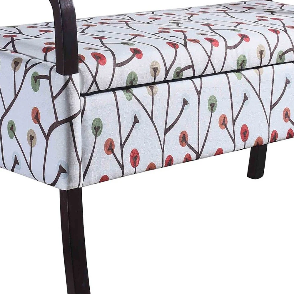 Modern Harvest Neutrals Wooden Storage Bench with Handles By Homeroots - Image 5