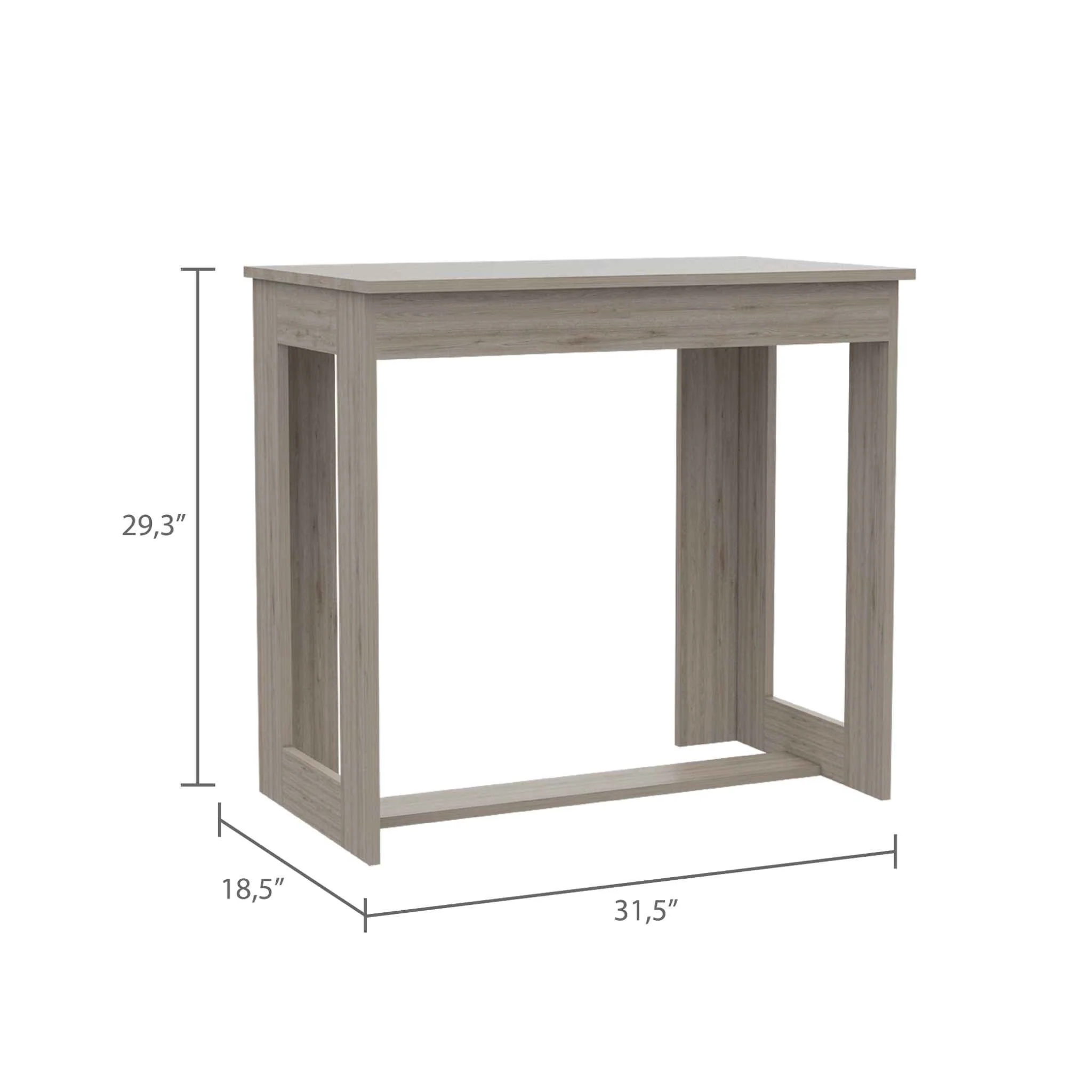 Modern Light Wash Gray Desk By Homeroots - Image 2