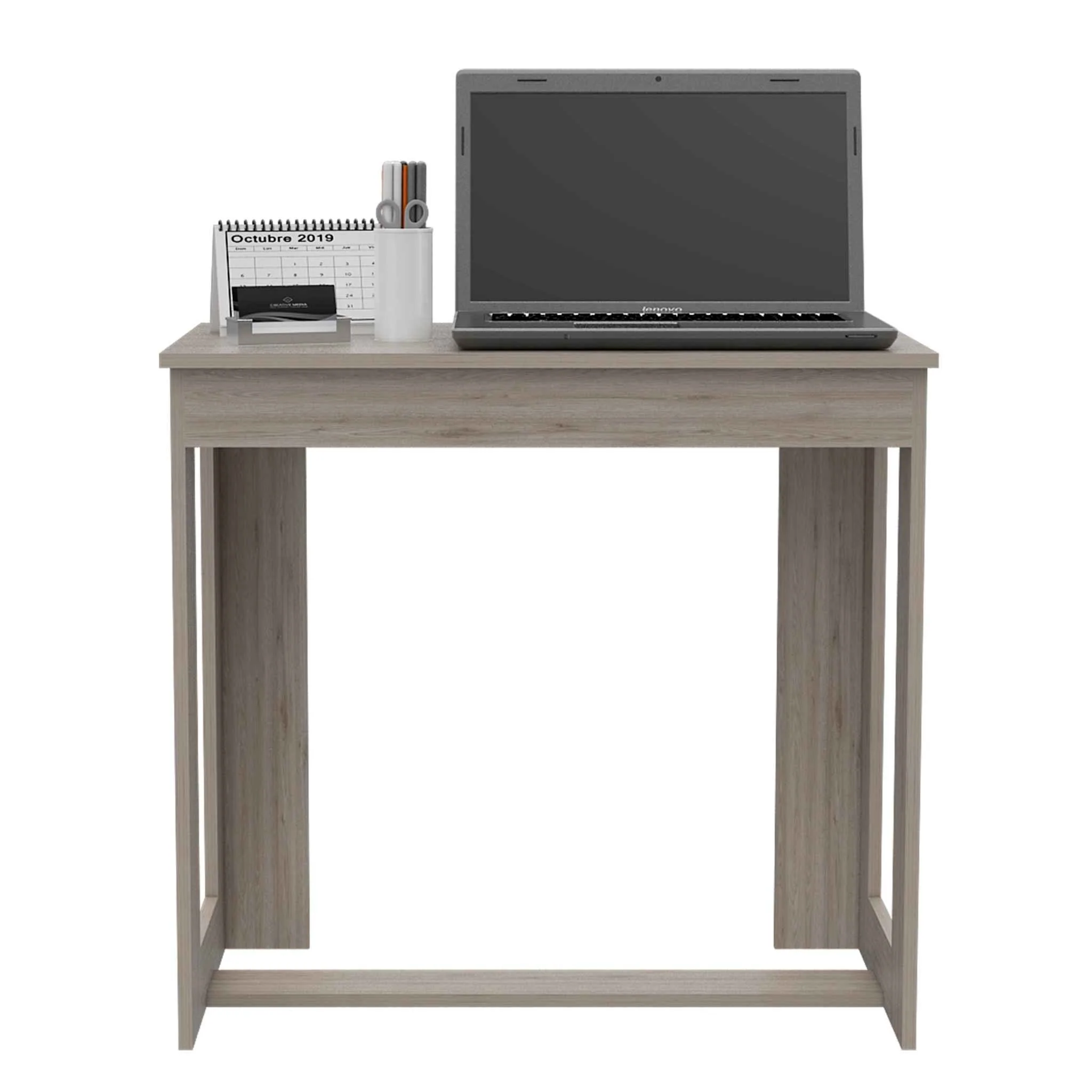 Modern Light Wash Gray Desk By Homeroots - Image 4
