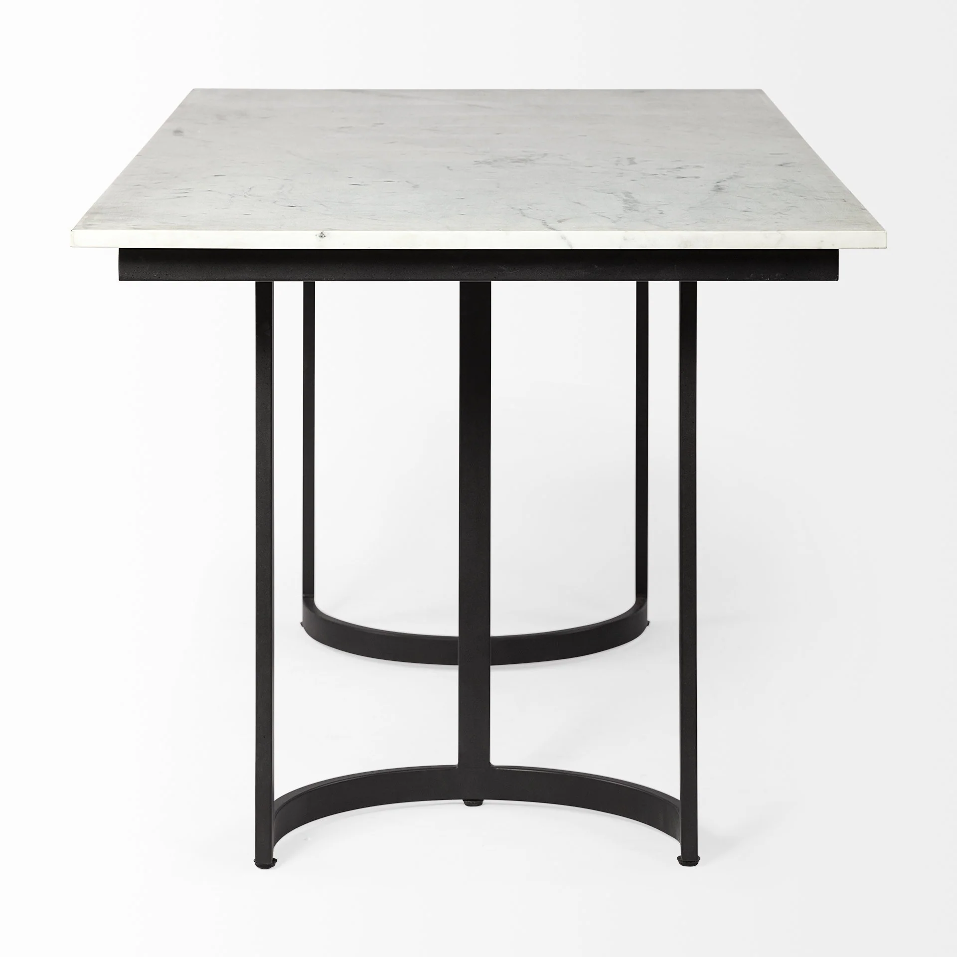 Modern Marble And Metal Dining Table By Homeroots - Image 3