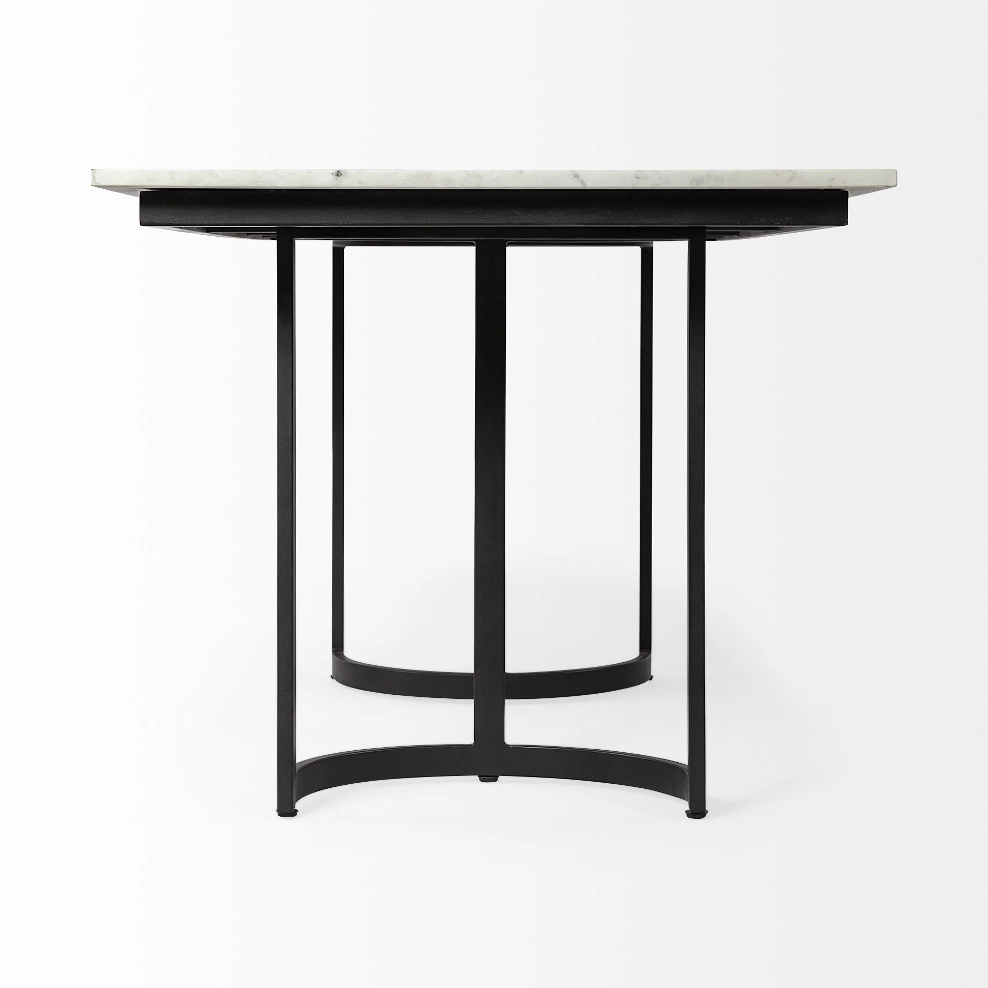 Modern Marble And Metal Dining Table By Homeroots - Image 5