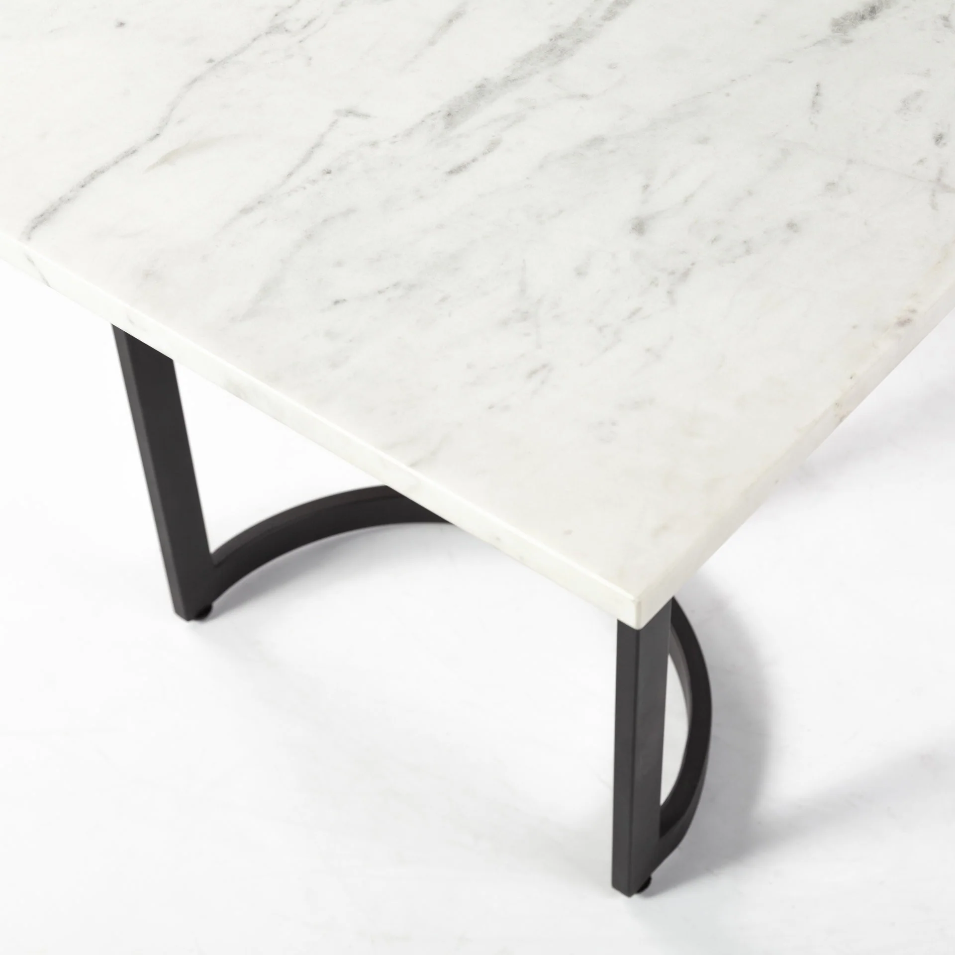Modern Marble And Metal Dining Table By Homeroots - Image 6