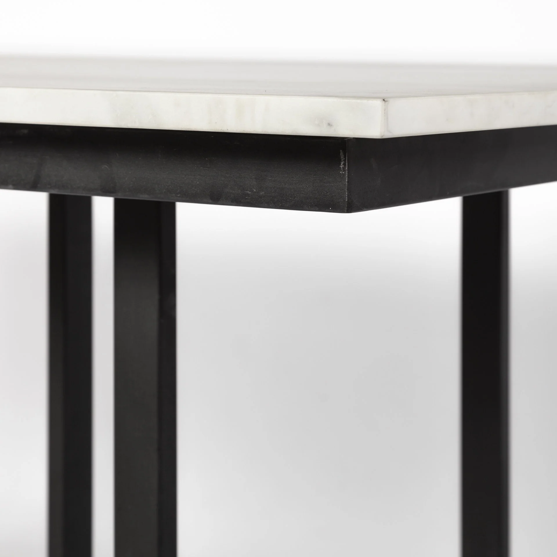 Modern Marble And Metal Dining Table By Homeroots - Image 7