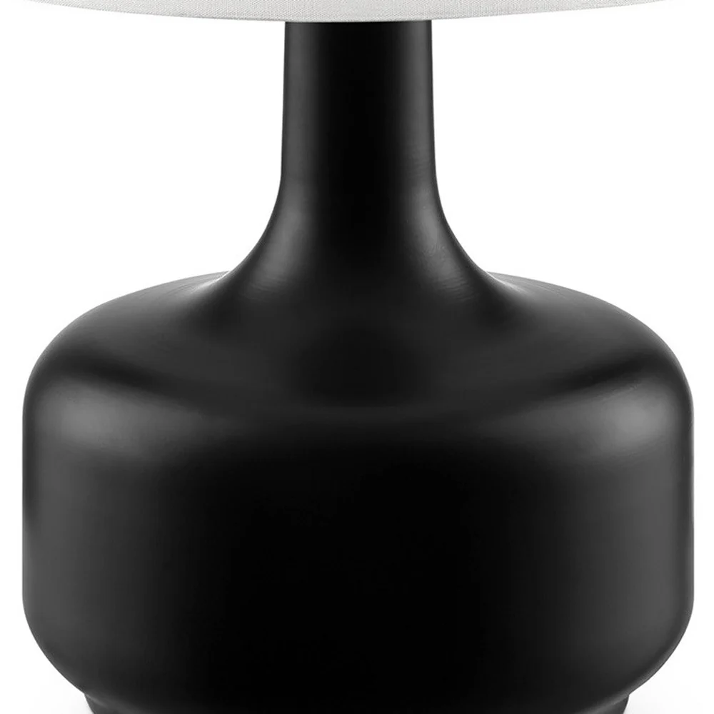 Modern Matte Black Table Lamp with Touch Switch By Homeroots - Image 4