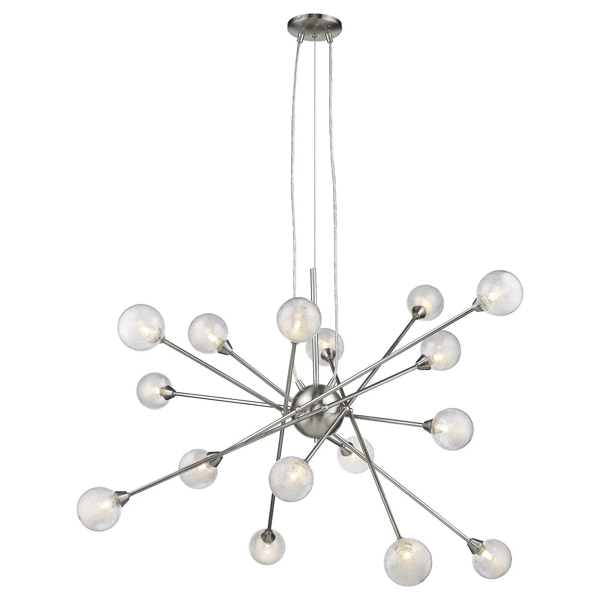 Modern Multi Light Geometric Hanging Chandelier Light By Homeroots - Image 2