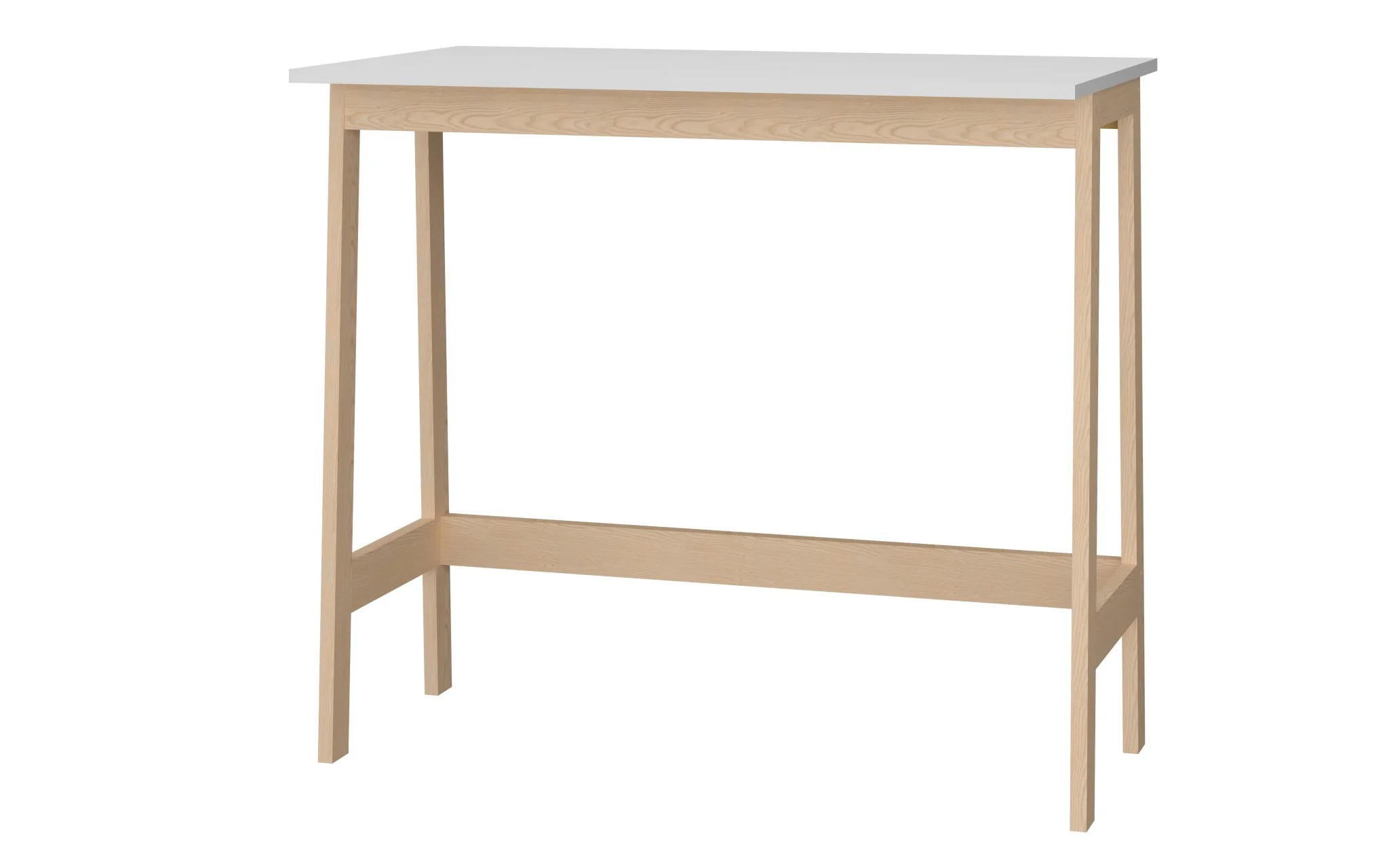 Modern Natural and Black Narrow Table Desk By Homeroots - Image 8