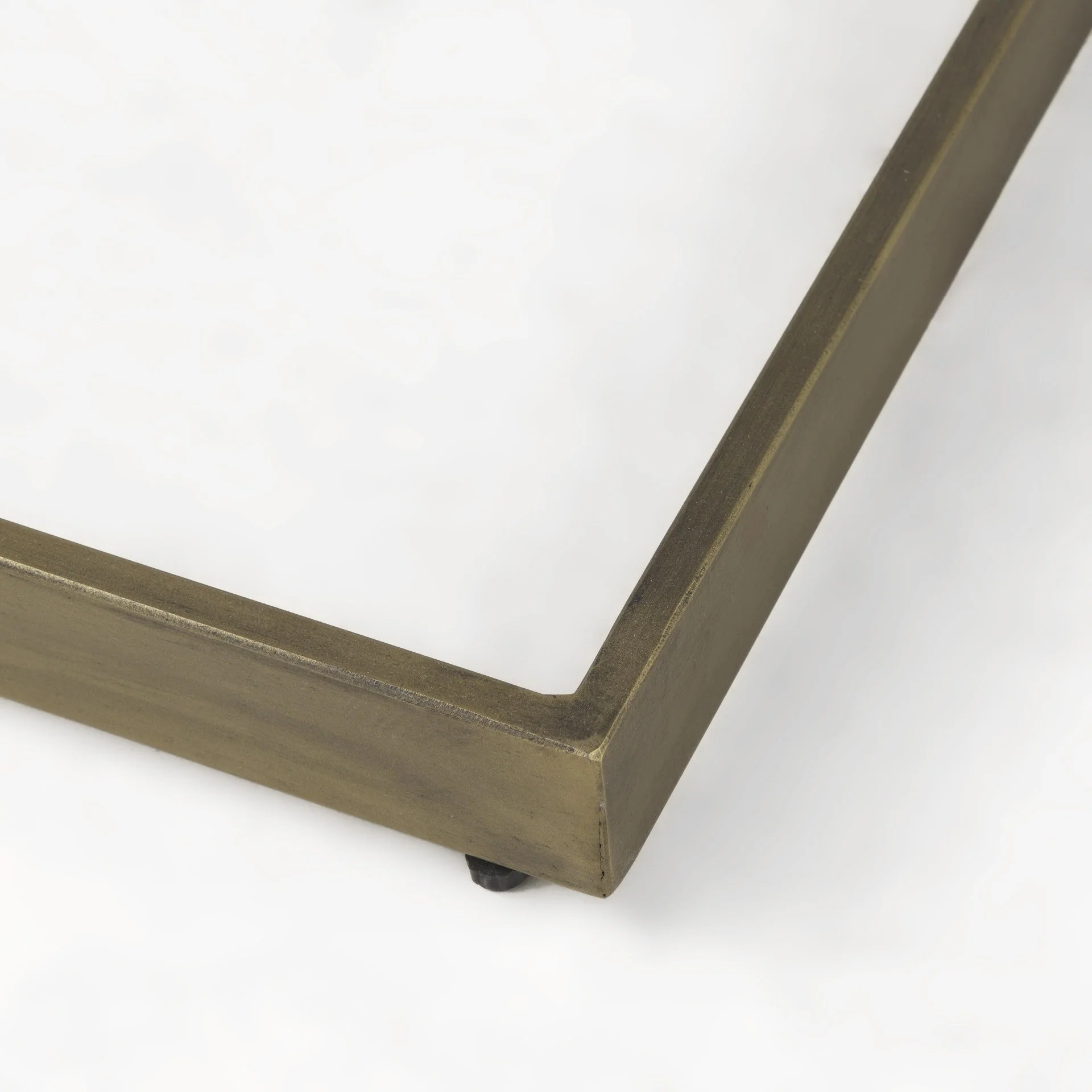 Modern Natural Wash And Golden C Shape Tv Table By Homeroots - Image 8