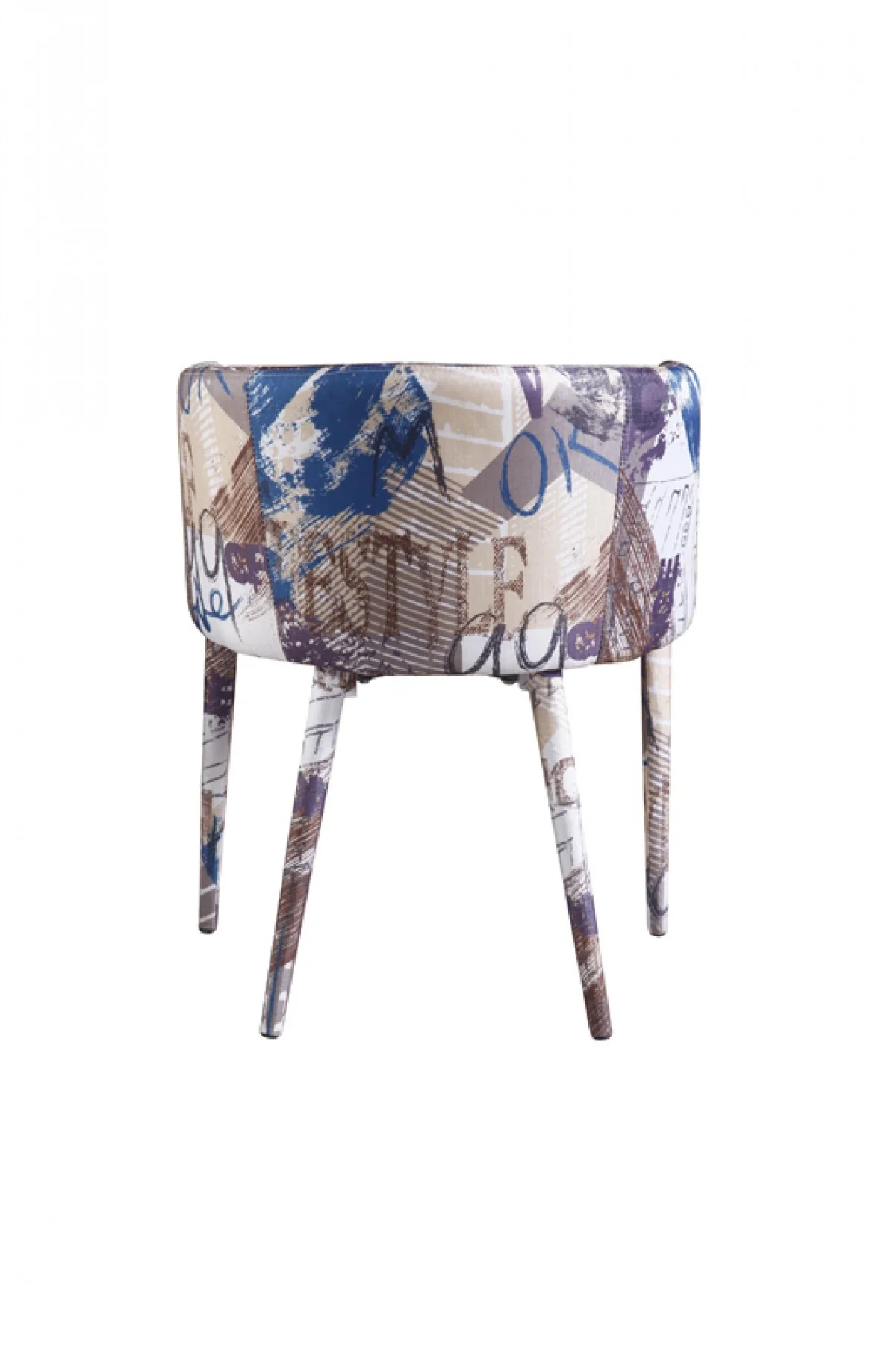 Modern Pattern Fabric Wrapped Dining Or Accent Chair By Homeroots - Image 5