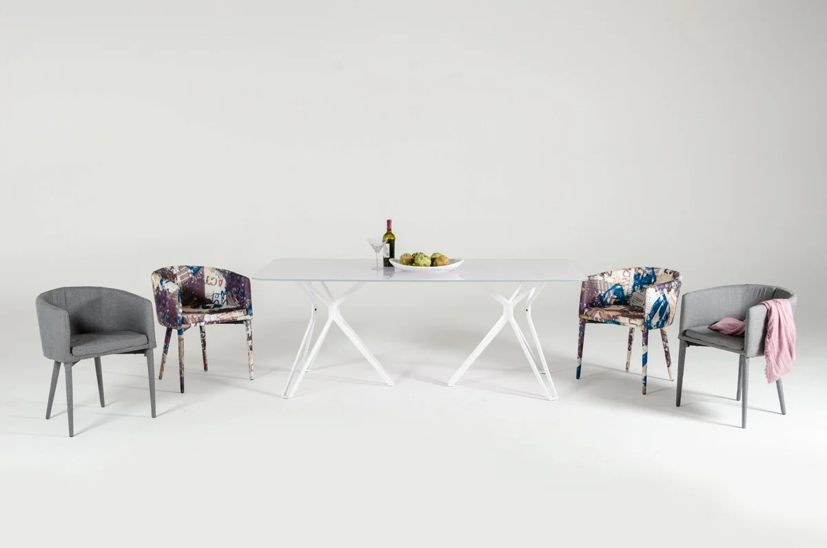 Modern Pattern Fabric Wrapped Dining Or Accent Chair By Homeroots - Image 6