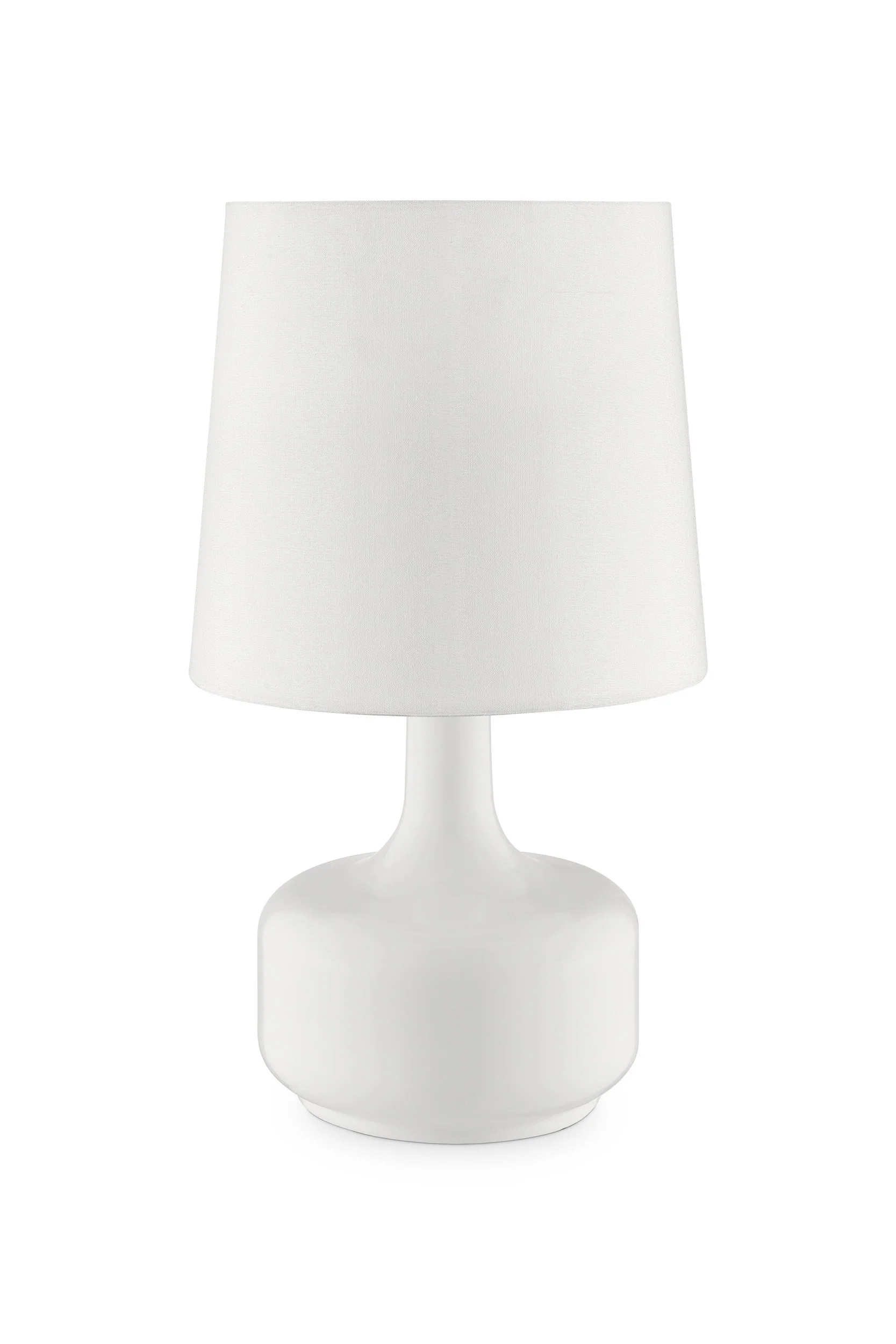 Modern Powder White Table Lamp with Touch Switch By Homeroots - Image 2
