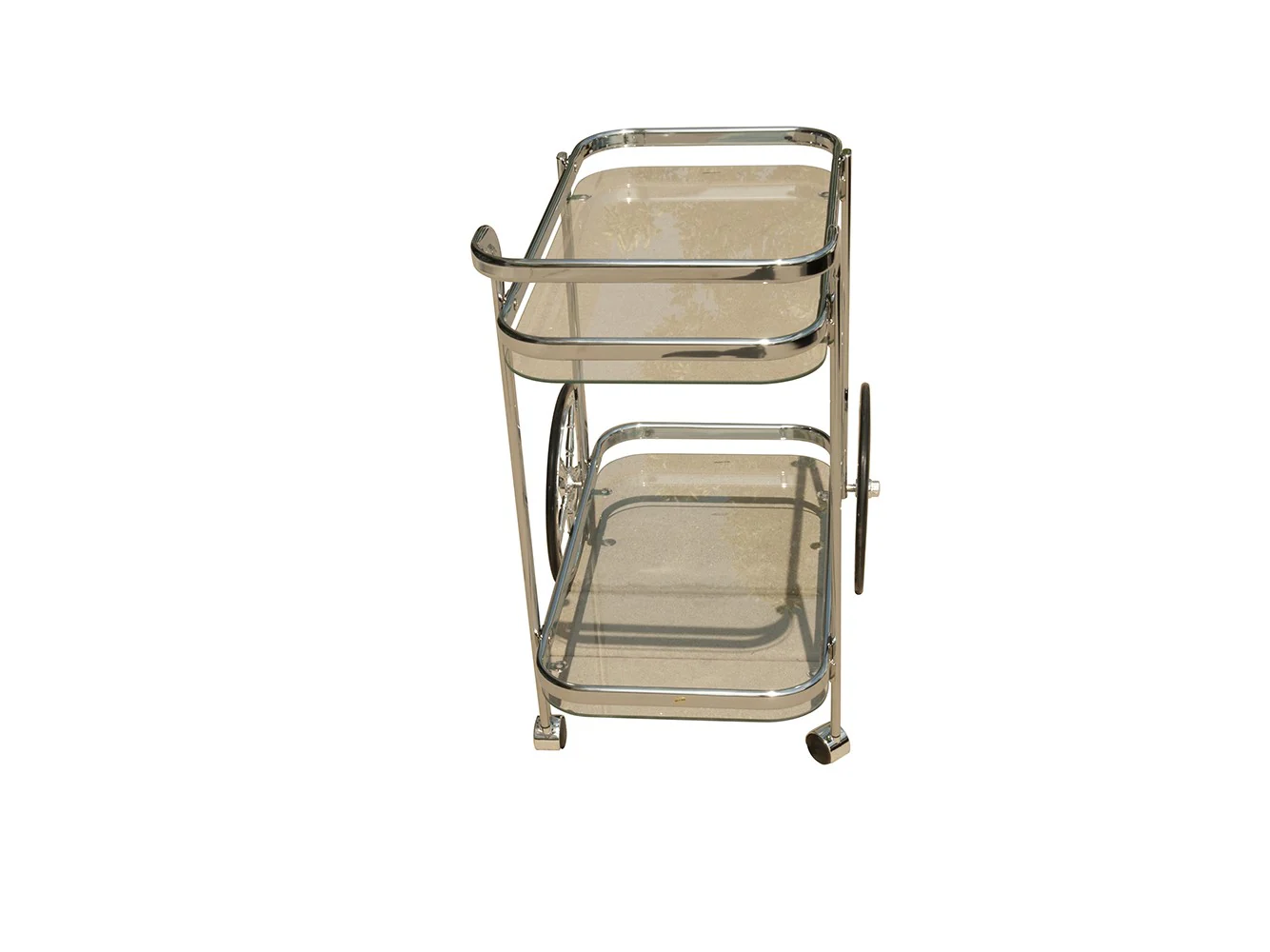 Modern Rolling Bar Cart Serving Trolley By Homeroots - Image 3