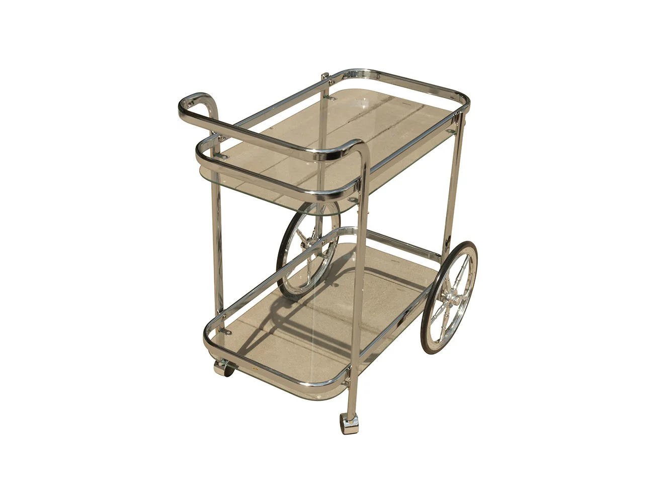 Modern Rolling Bar Cart Serving Trolley By Homeroots - Image 4