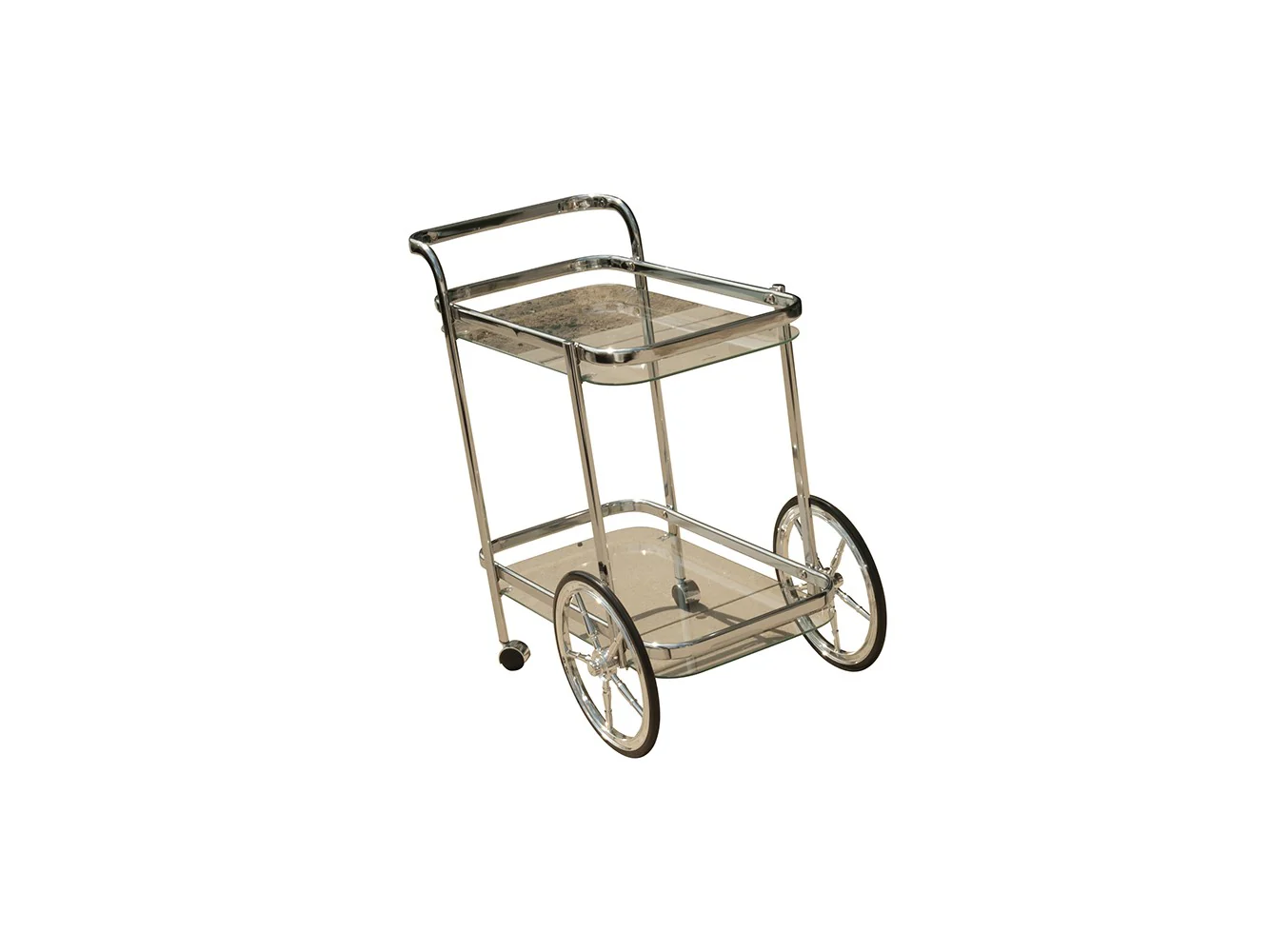 Modern Rolling Bar Cart Serving Trolley By Homeroots - Image 6